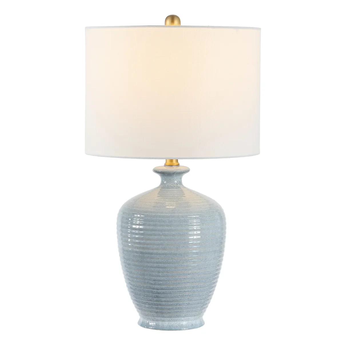 Everdaily Essentials Hanron 26 in. Coastal Table Lamp, Blue 0241