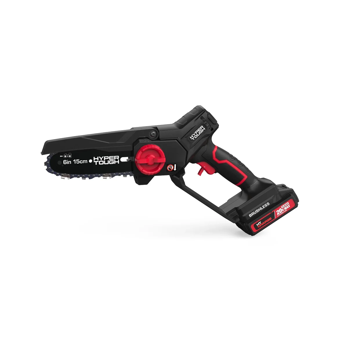 Hyper Tough Open Box Hyper Tough 6" 20V Brushless Cordless Pruner Saw with 20V Max 2.0Ah Battery and Charging Cable 1293