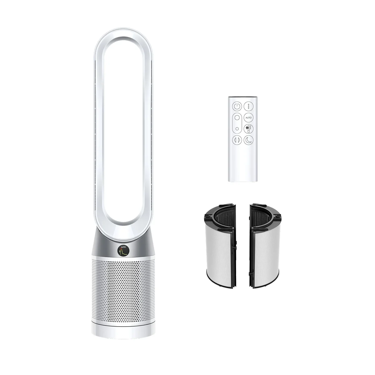 Dyson Restored Dyson Purifier Cool Tower Fan TP7C White/Silver HEPA Activated Carbon Filter 9035
