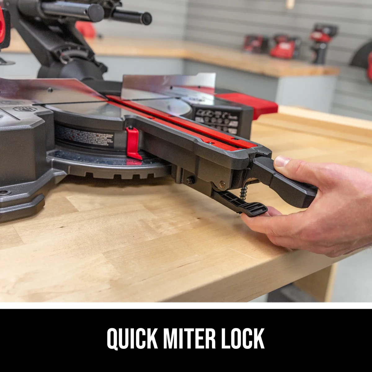 SKIL MS6316-00 10 Amp 7-1/4" Single Bevel Miter Saw with Compact Rail System & LED Shadow Line 3244