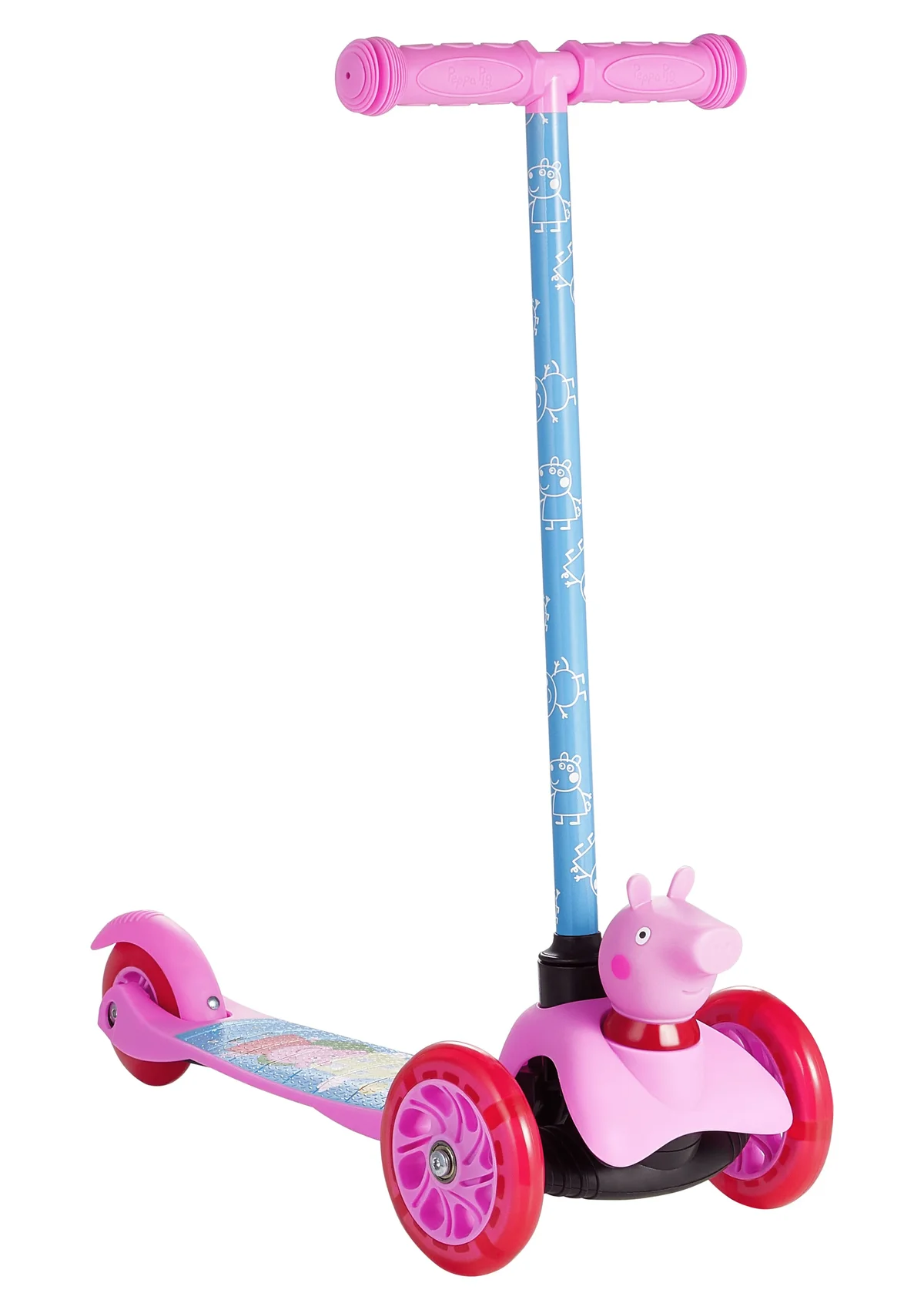 Peppa Pig Ride-N-Glide Buddies 3D Toddler Scooter, 3 Wheel Scooter for Kids Ages 3+, Pink 4789
