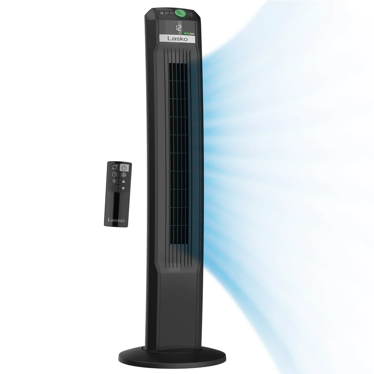 Lasko 42” Oscillating 12-Speed DC Tower Fan with Remote 7931