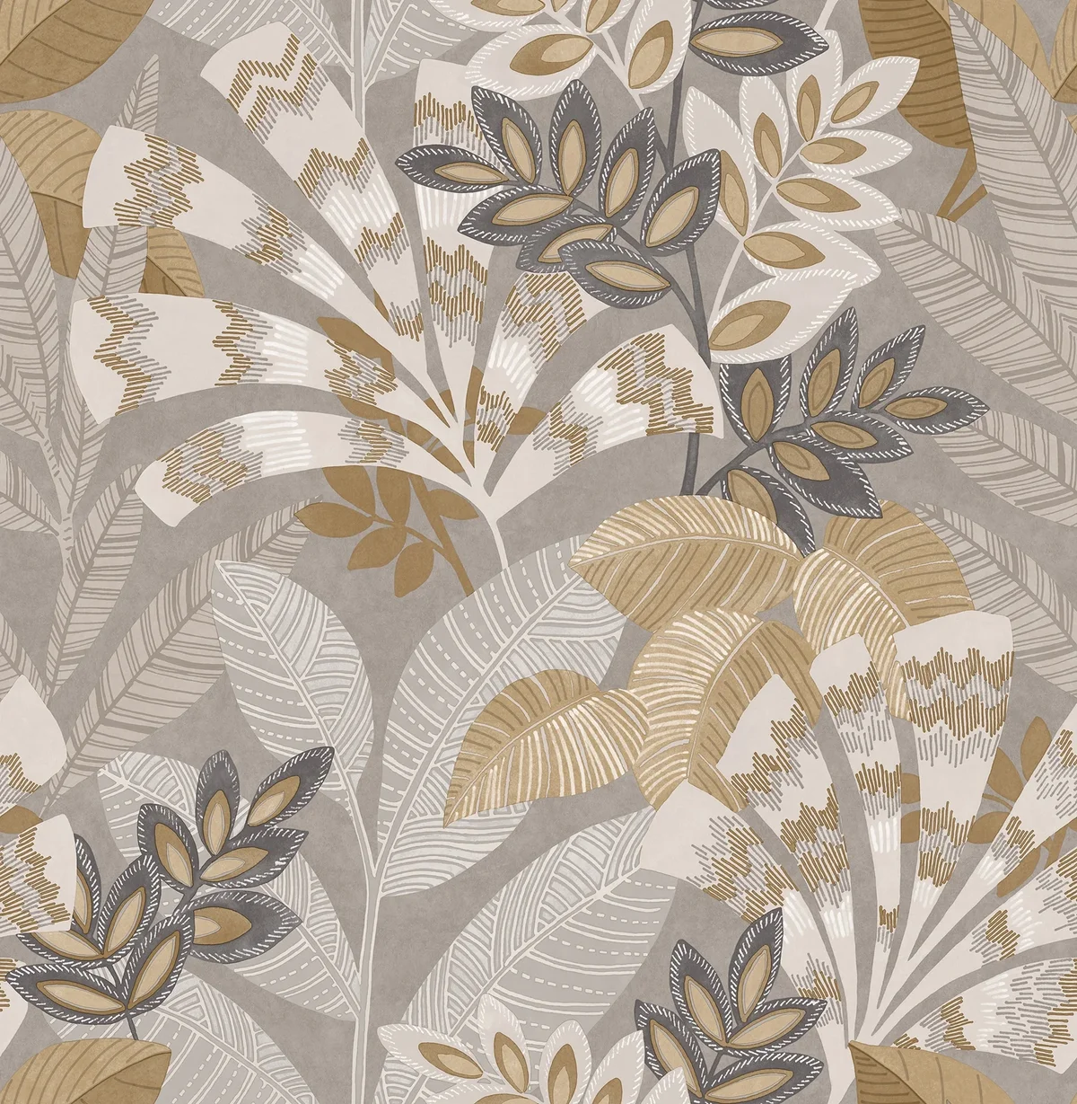 InHome Yara Taupe Peel and Stick Wallpaper 5854