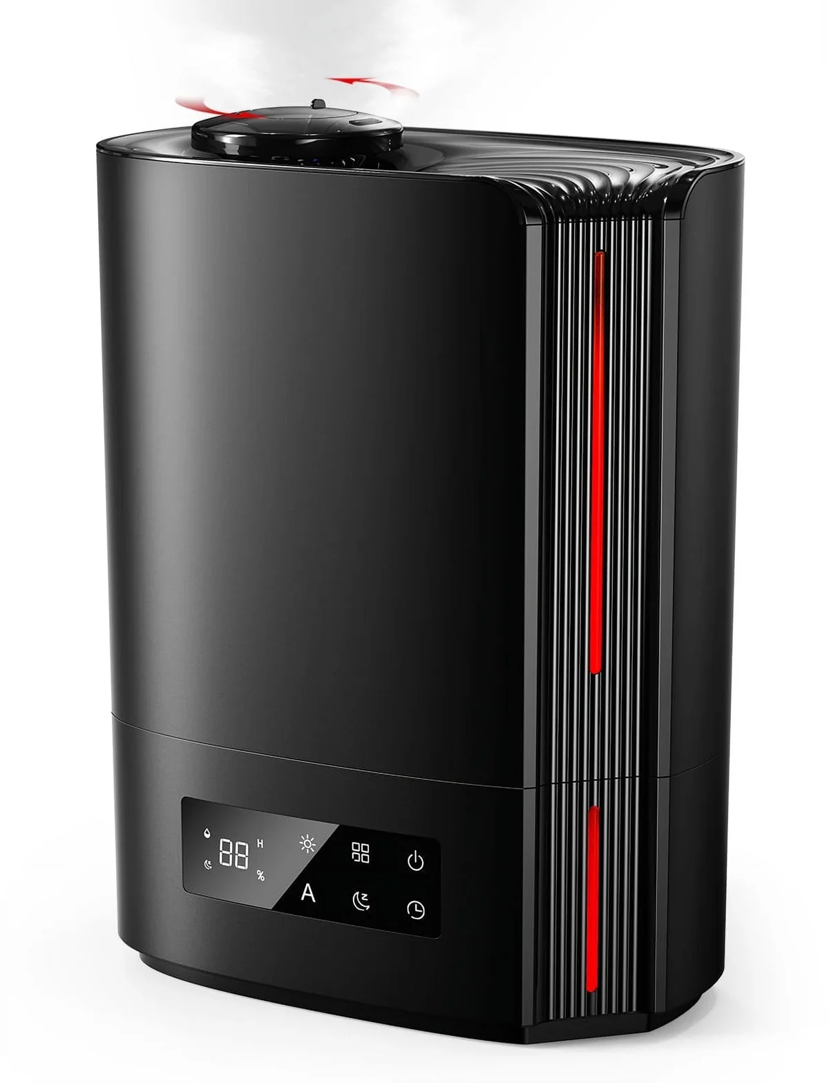 ALROCKET 6L Humidifier, Cool Mist Humidifiers for Bedroom Large Room Home,Top Fill, Smart Humidity Control,Oil Diffuser,Timer, Black 0702