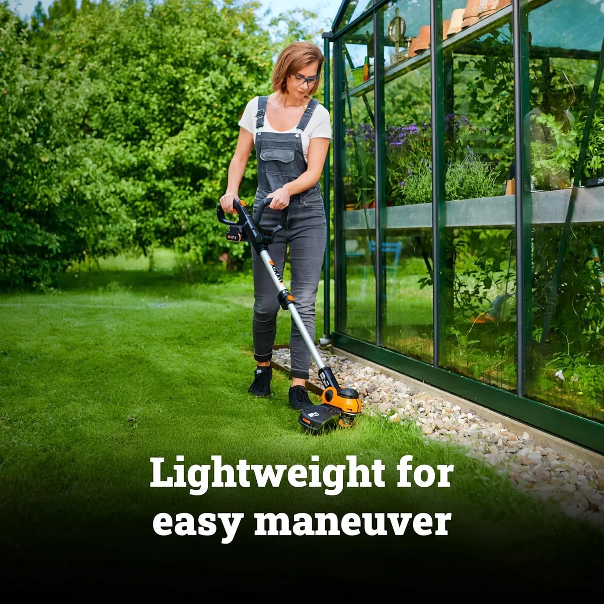 Worx WG163.10 20V PowerShare Cordless 12" Grass and Weed String Trimmer and Edger with Batteries and Charger 4804