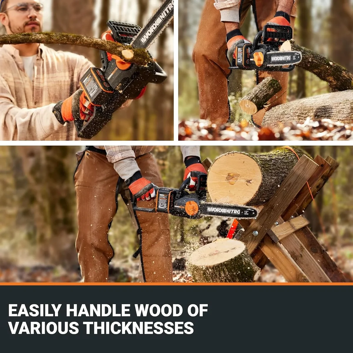Worx Nitro WG350 20V Brushless 12" Cordless Chainsaw 5299