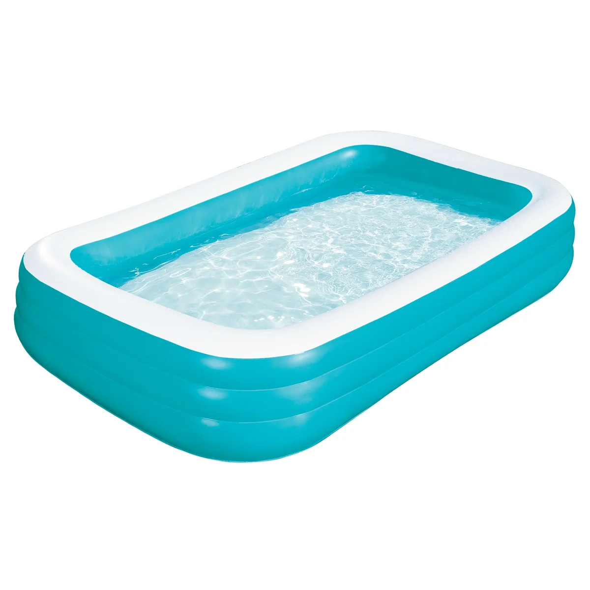Bluescape 10ft Rectangular Family Inflatable Swimming Pool for Ages 6 and Up 3256