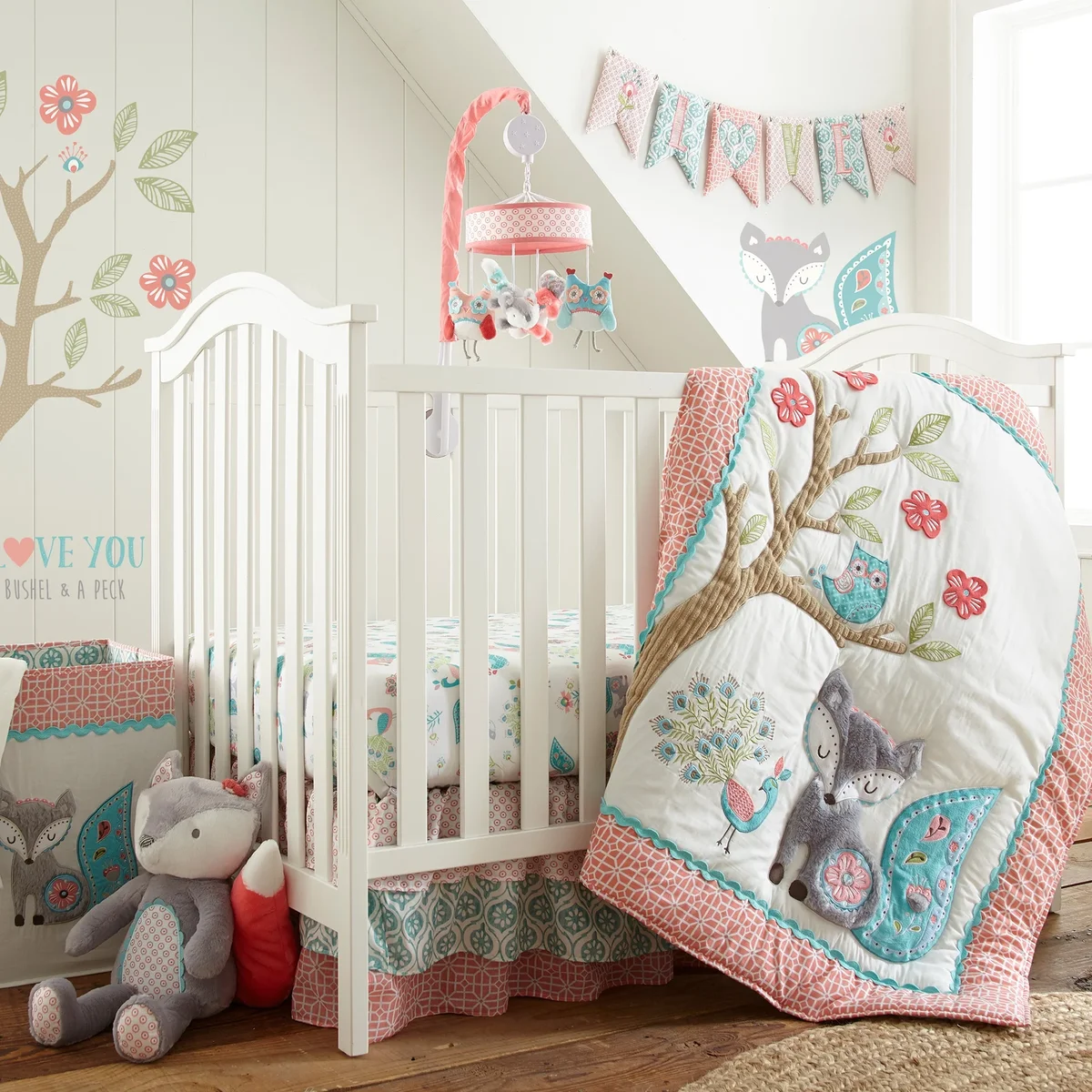 Everdaily Essentials Fiona 5 Piece Crib Bedding Set 4683
