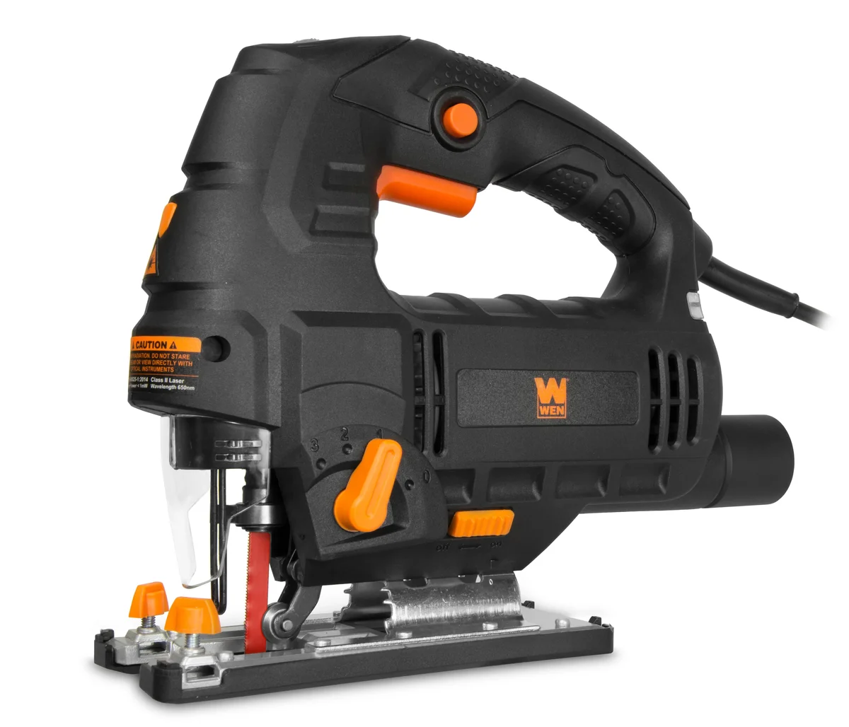 WEN 6.6-Amp Variable Speed Orbital Jig Saw with Laser and LED Light, 33606 2218