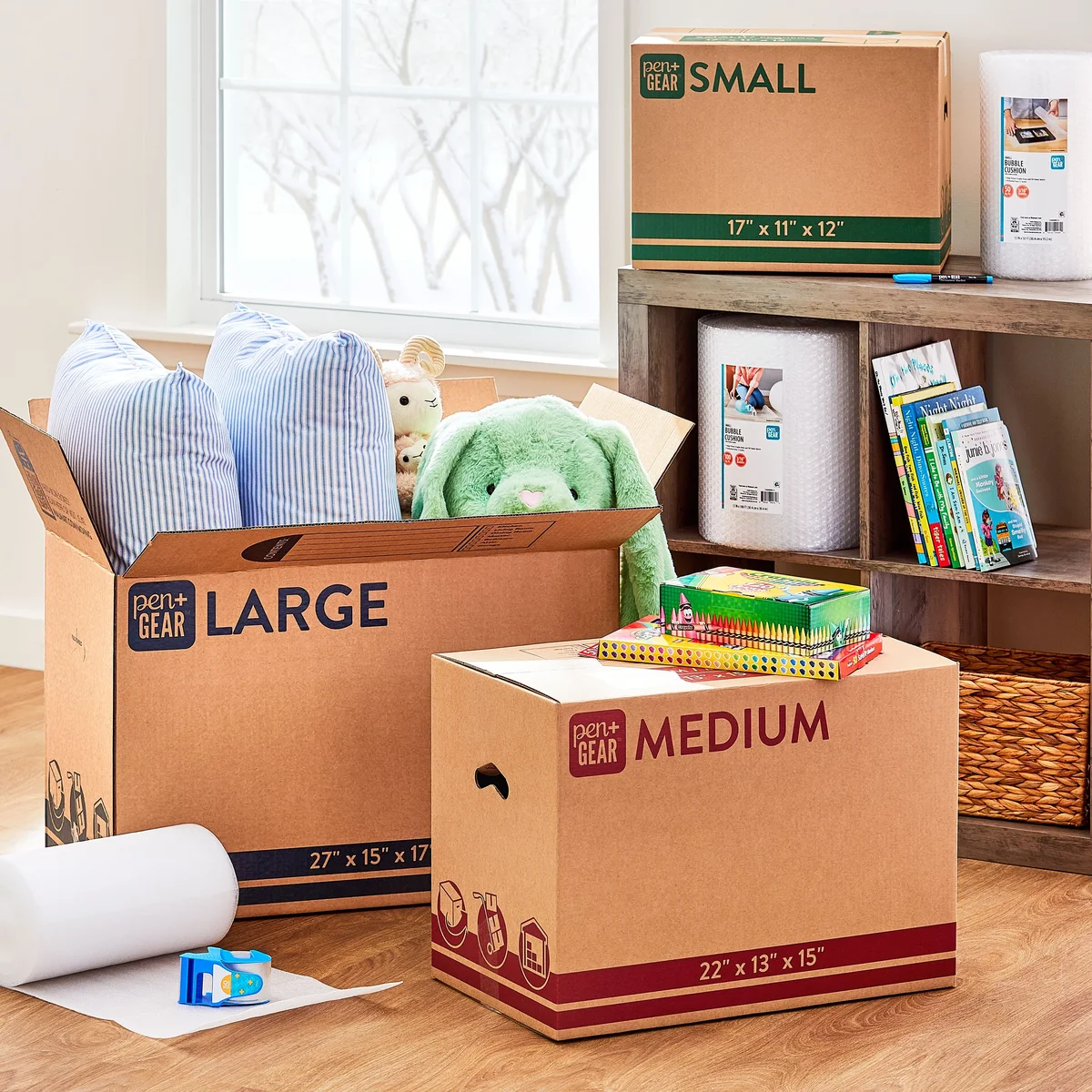 Pen+Gear 12" x 100' Bubble Cushion Roll with 3/16" Small Bubbles for Packing and Shipping 4591