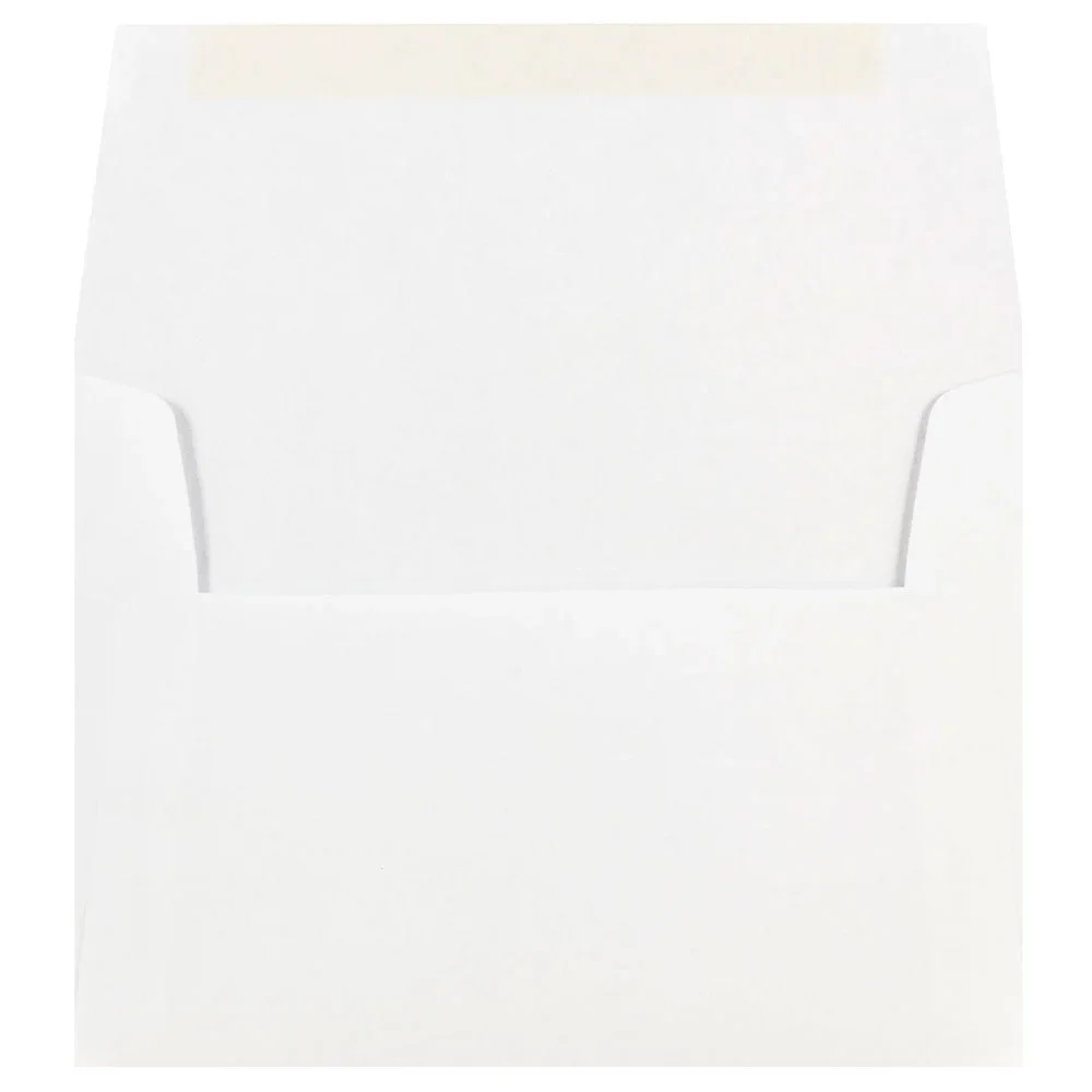 JAM Paper A7 Invitation Envelopes, 5 1/4 x 7 1/4, White, 25 per Pack 4627