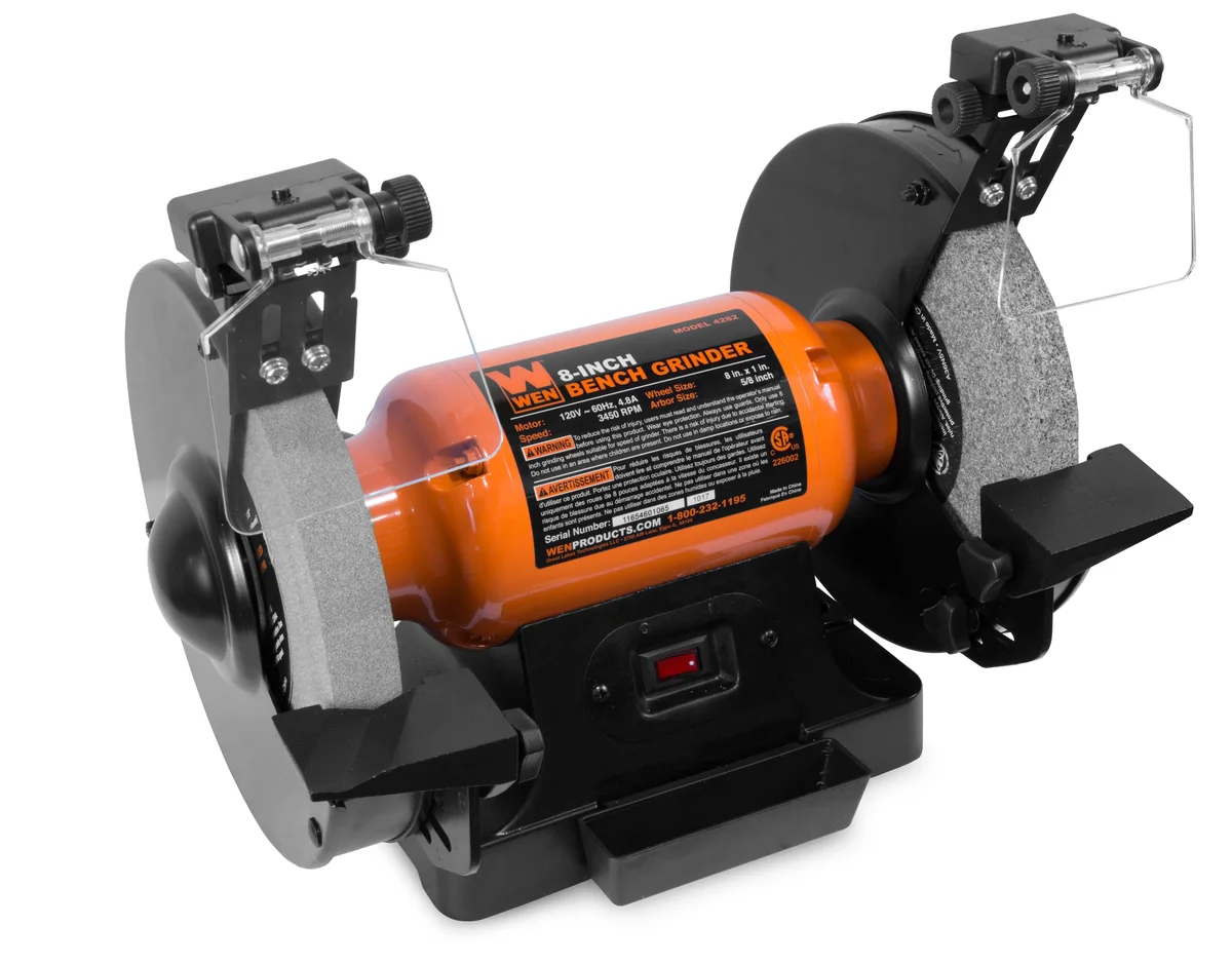 WEN BG4282 4.8-Amp, 3450 RPM 8-Inch Bench Grinder Electric 3909