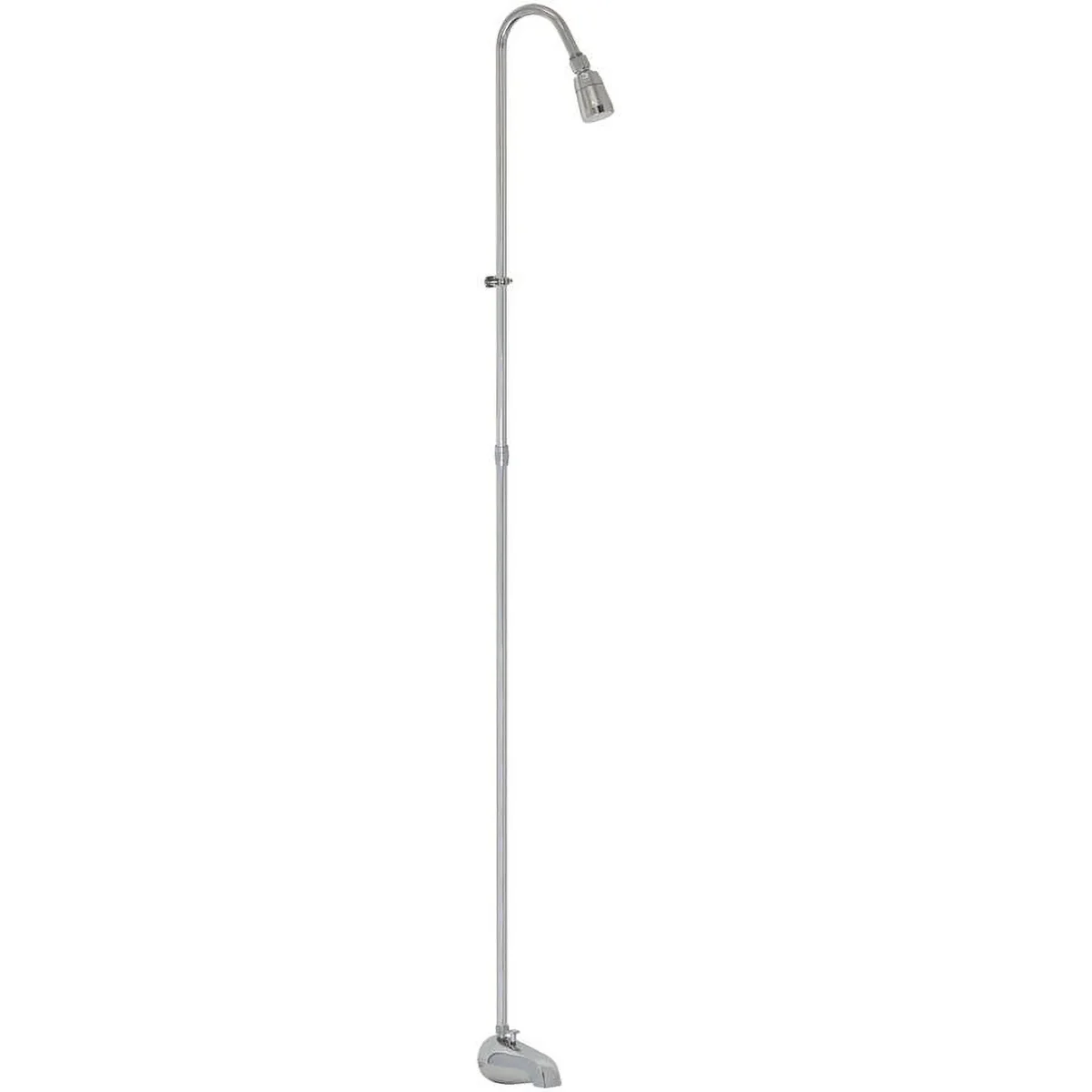EZ-FLO 11120 Spout-Type Portable Add-On Shower Unit, Chrome Faucets 6515