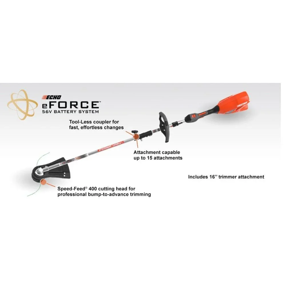 ECHO eFORCE 56V Attachment, Capable String Trimmer Kit 3137
