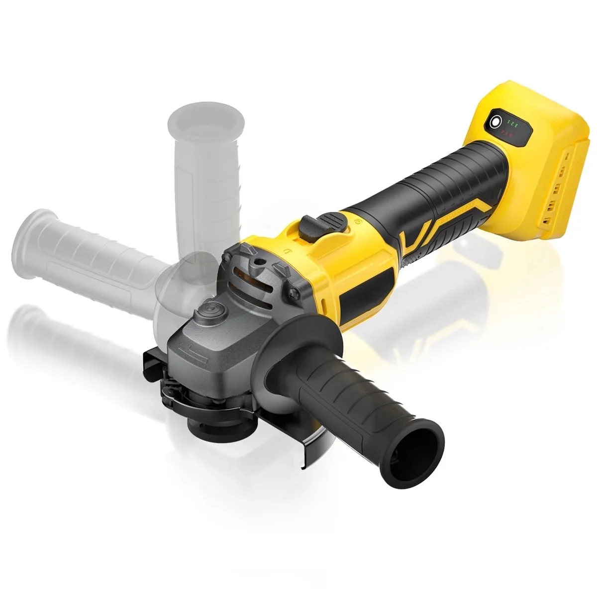 Unbranded Professional Cordless Angle Grinder (Tool Only) - Fits DEWALT 20V Battery, 4-1/2" Brushless Power Angle Grinder with 6 Variable Speeds for Cuttin 3269