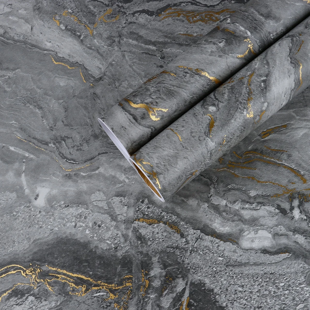 CHIHUT 17.7"x100" Matte Grey Marble Peel and Stick Wallpaper Marble Contact Paper Self Adhesive Marble Wallpaper for Bedroom Walls Removable Cont 8471