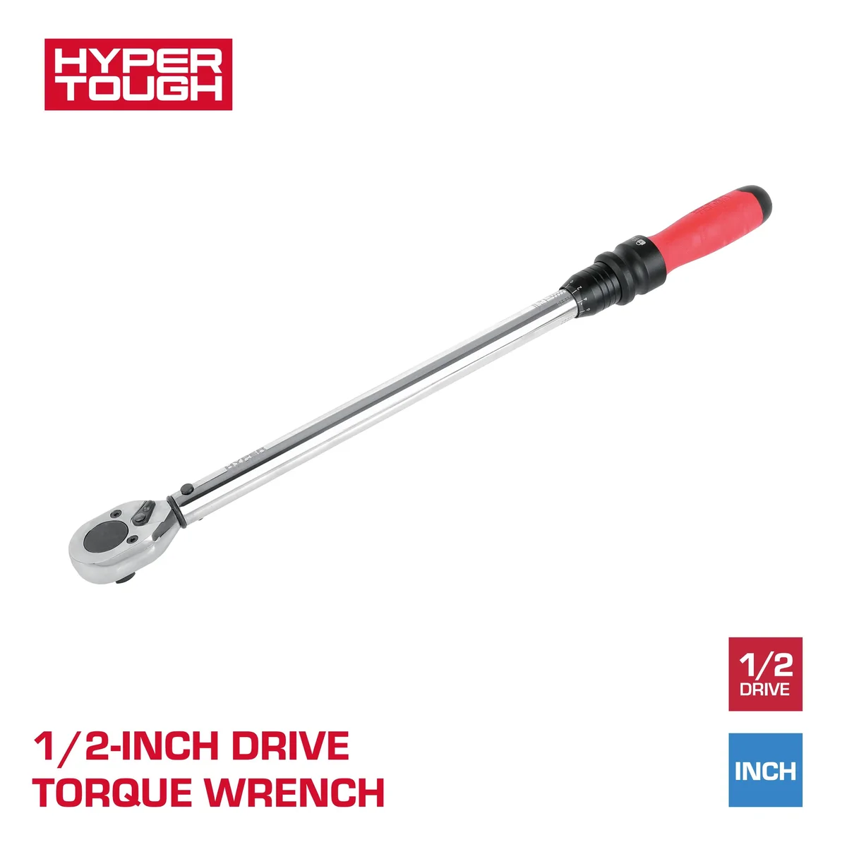 Hyper Tough 1/2-inch Heavy-Duty Torque Wrench, 50-250 ft-lbs 0551