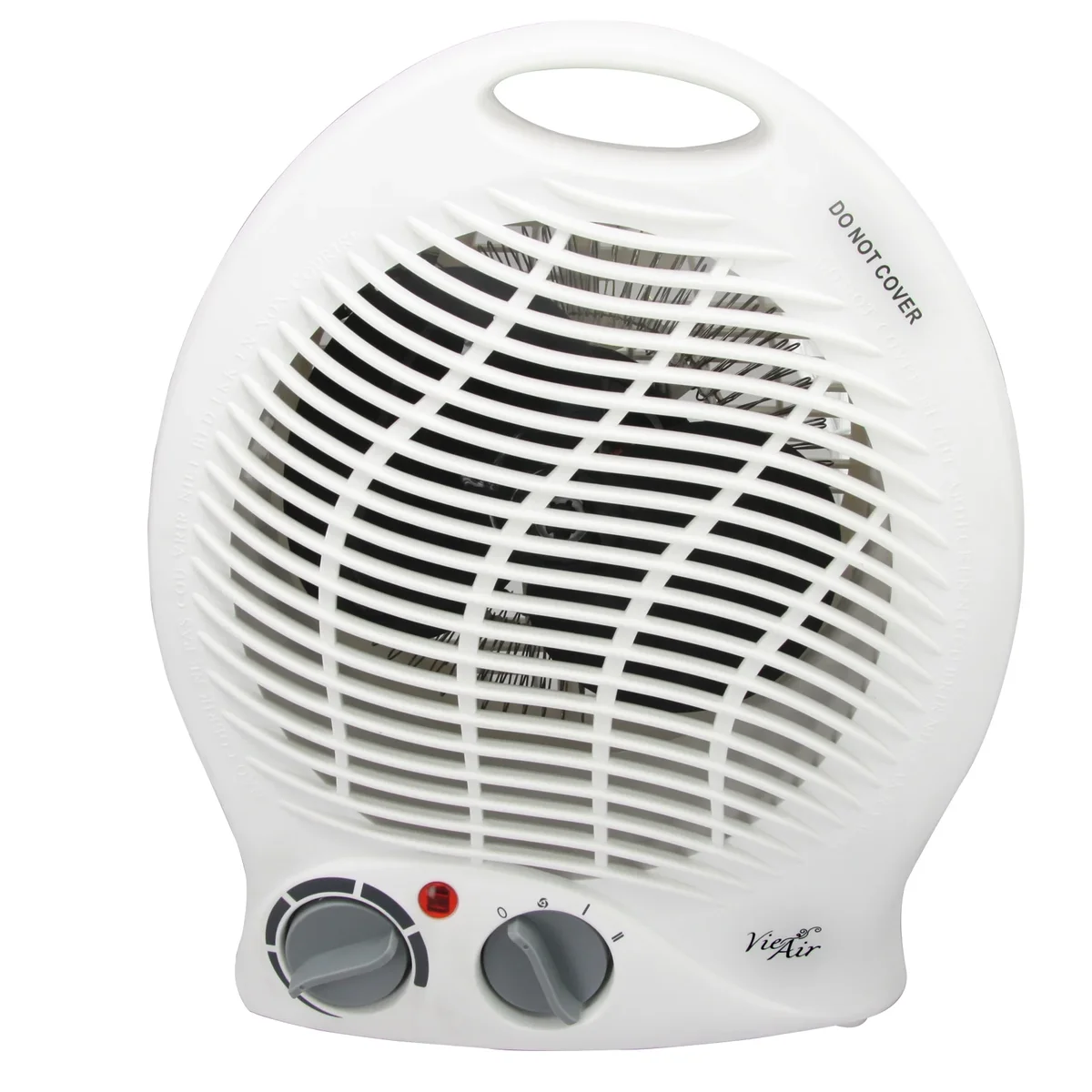 VieAir Vie Air 1500W Portable 2-Settings White Home Fan Heater with Adjustable Thermostat 6200