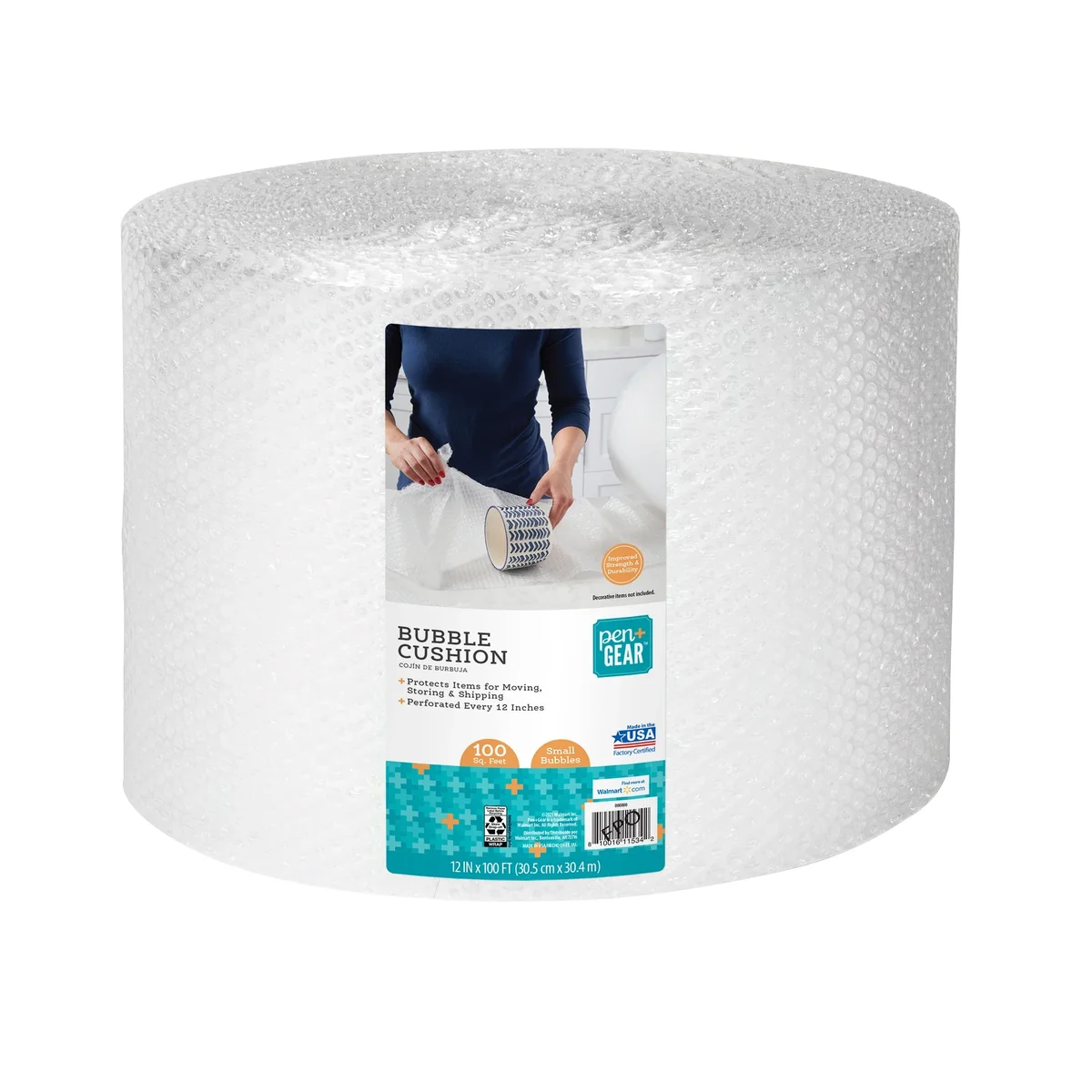Pen+Gear Pen + Gear 12" x 100' Bubble Cushion 3/16" 1525