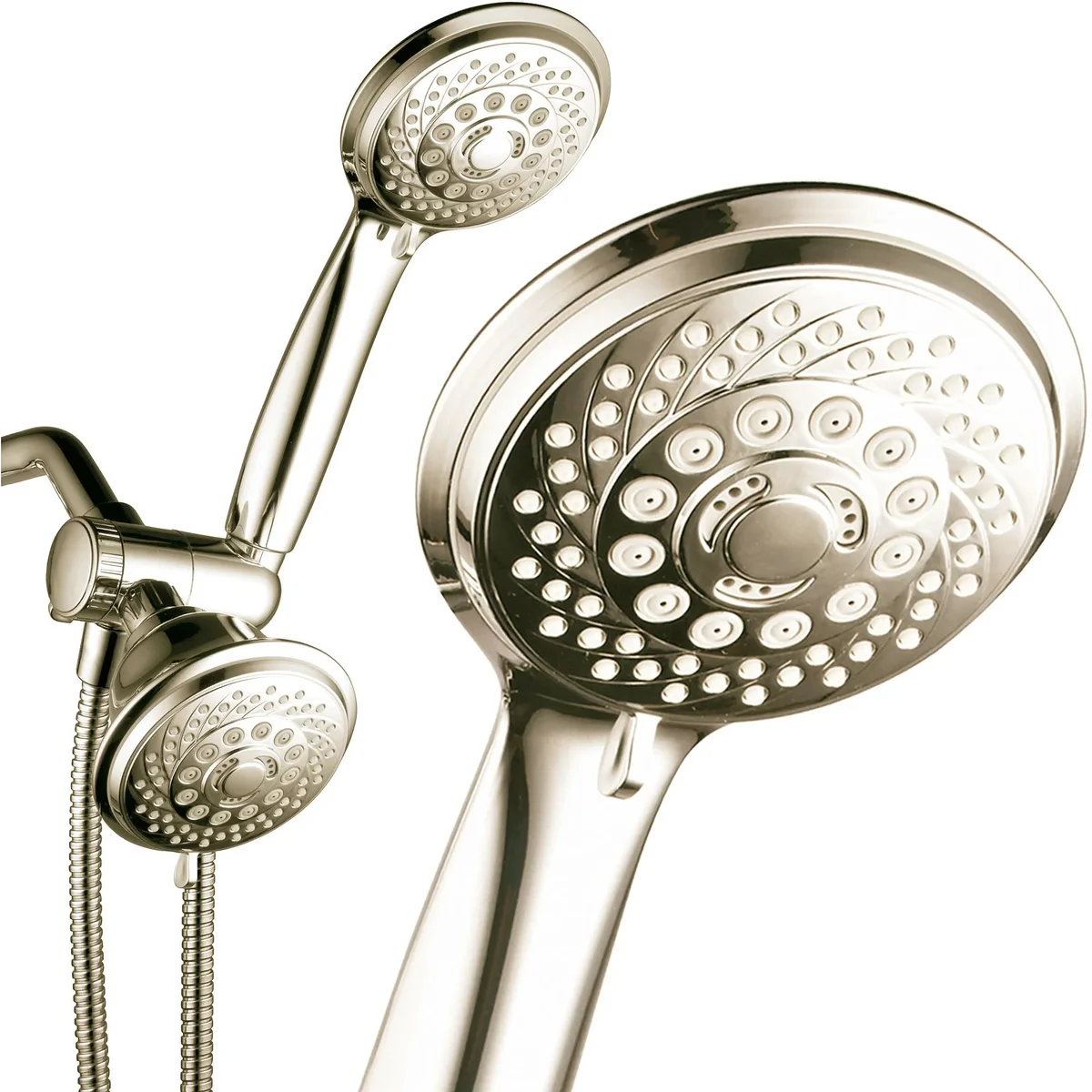 PowerSpa 28-Setting Luxury 3-Way Showerhead and Handheld Combo, Brushed Nickel 0040