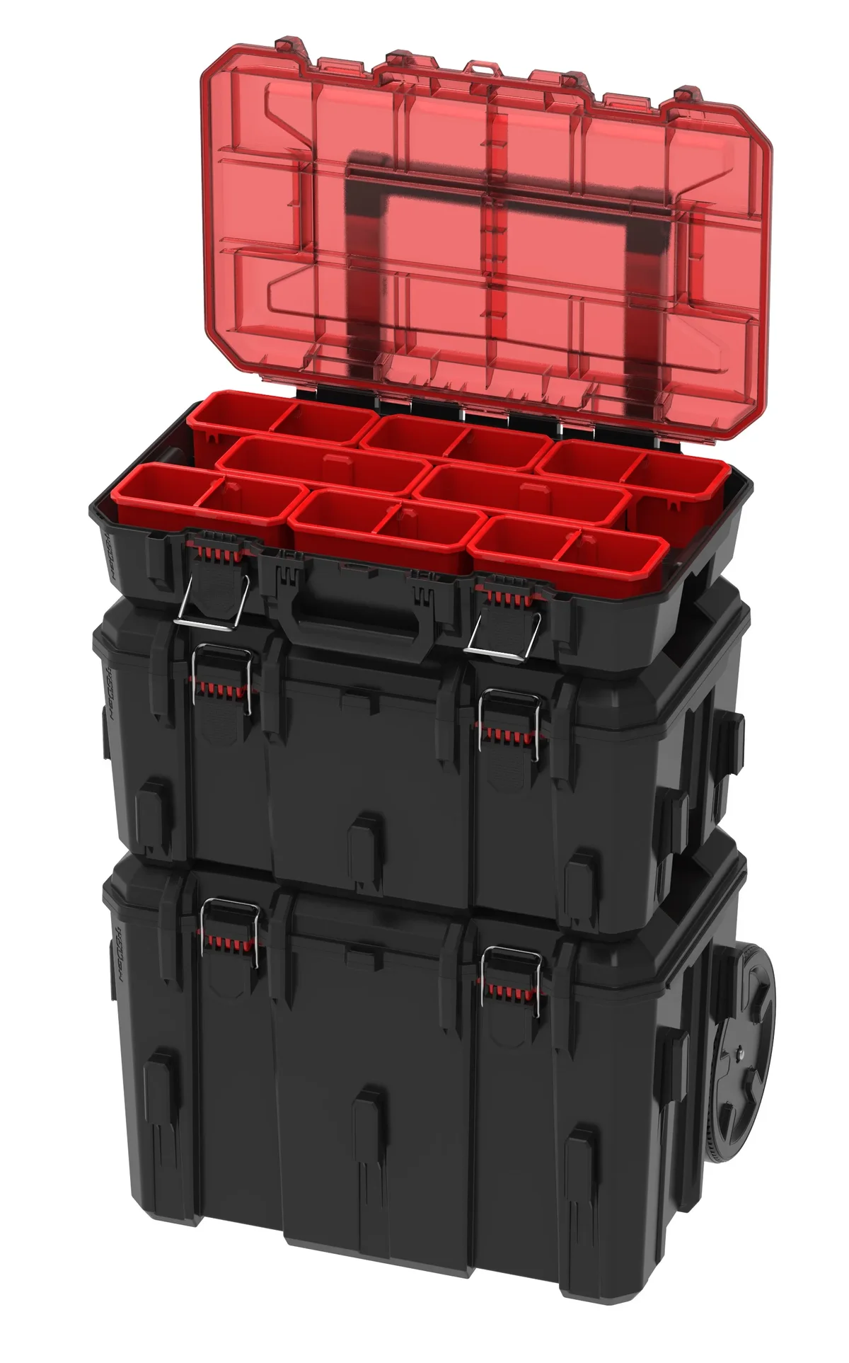 Hyper Tough Hyper Stack Tool Box Organizer, Red 3122