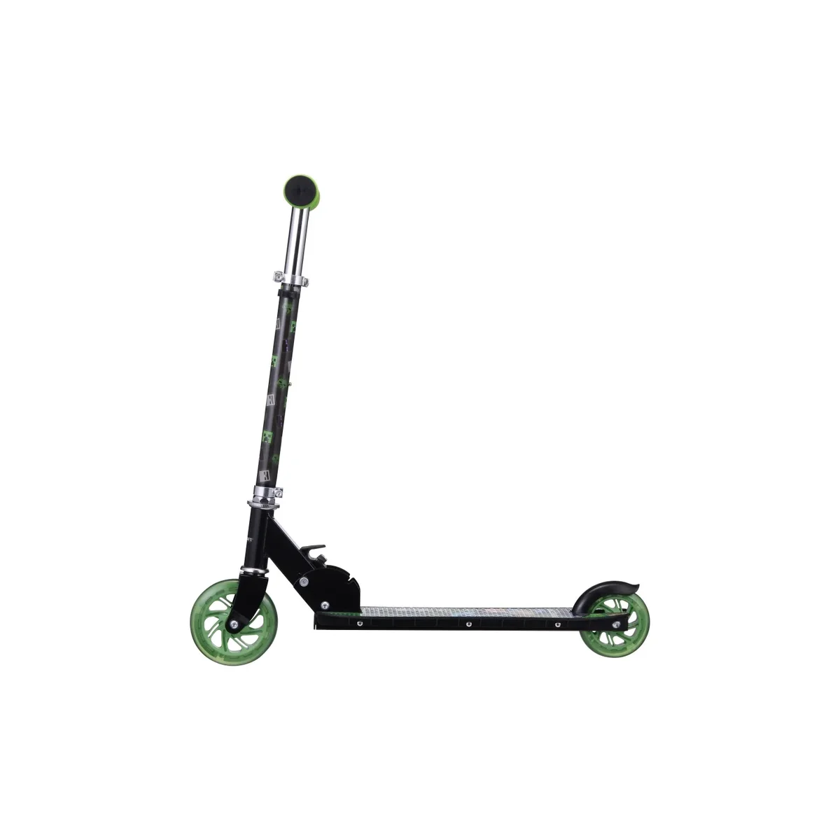 Minecraft 2-Wheel Minecraft Kick Scooter with Light-up Wheels, Foldable Scooter for Kids, Green 3960