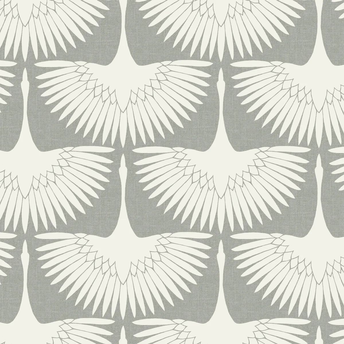 Tempaper x Genevieve Gorder Feather Flock Chalk Peel and Stick Wallpaper, 20.5" x 16.5' 3073