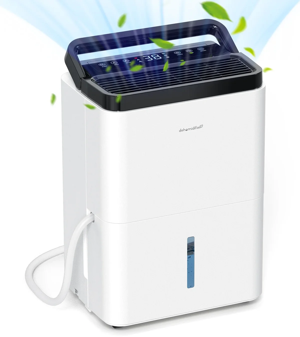 ALROCKET 10 Pint(DOE) ,Max 30 Pint Dehumidifier for Home,Basement with Drain Hose,up to 1500 Sq.Ft,38dB Ultra-Quiet,24H Timer,Smart Humidity Cont 1290