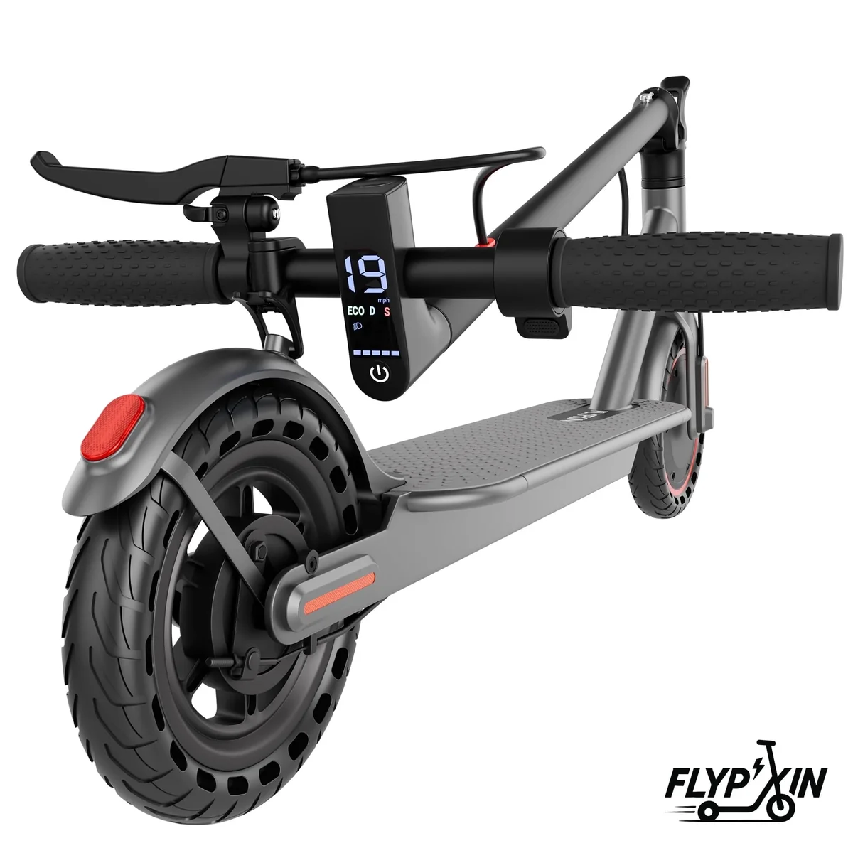 FLYPKIN 350W Motor Electric Scooter,19 MPH Top Speed, 21-Mile Range, 8.5”Wear-resistant Solid Tires, Foldable & Lightweight for Commuting 5243