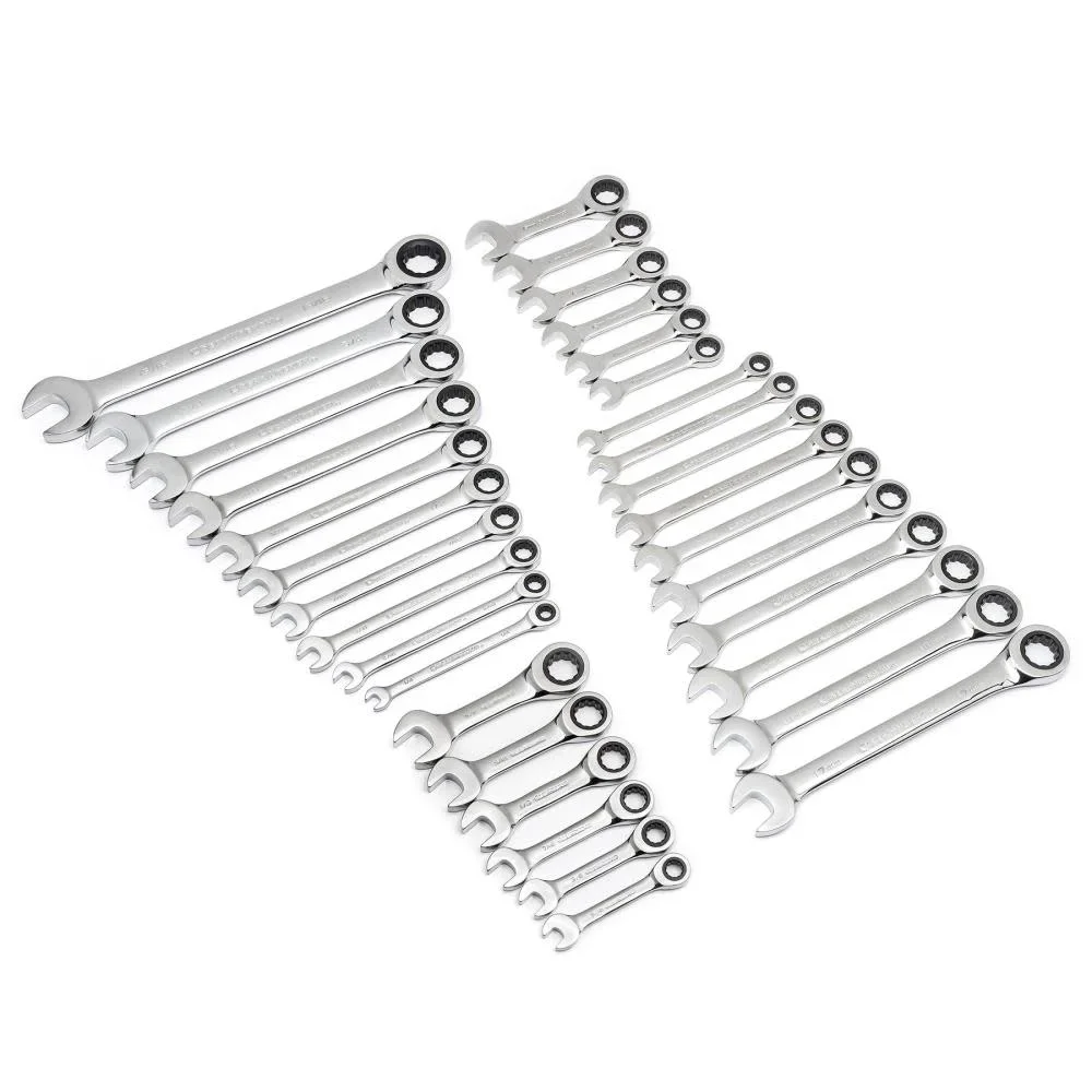 GearWrench 39327 32 Piece Combination Ratcheting Wrench Set 3072