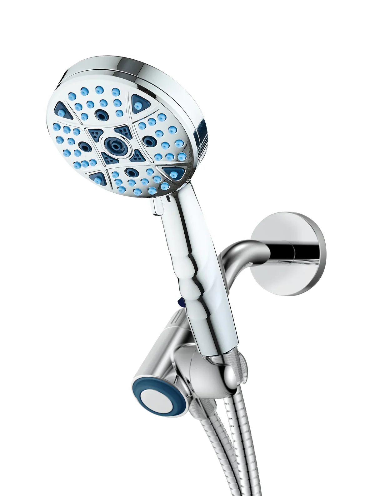 AquaCare Magneton by AquaCare - High-pressure 8-setting Luxury Handheld Showerhead with Antimicrobial Nozzles, Space-age Socket-Lock Magnetic Docking and  9024
