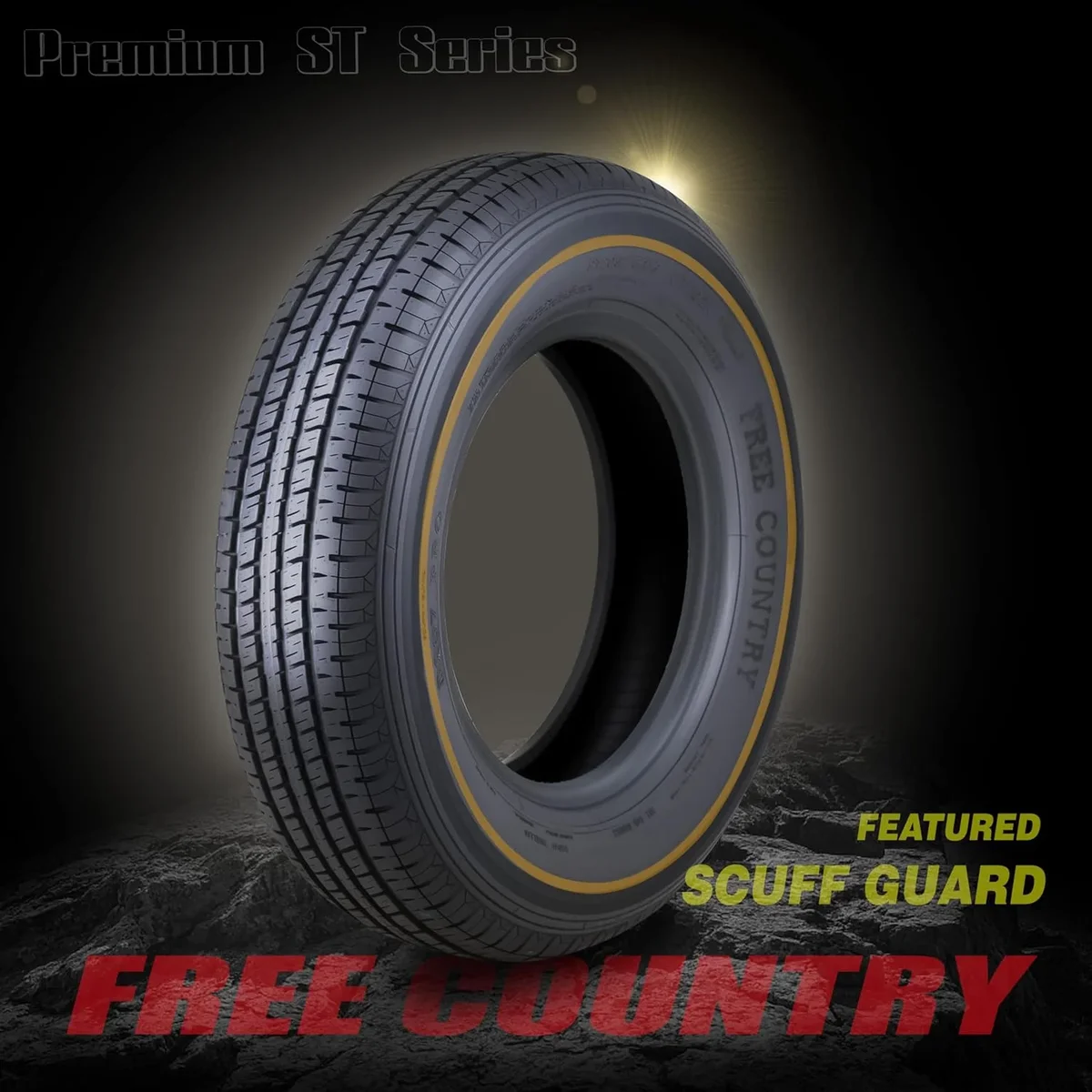 Everdaily Essentials Premium ST215/75R14 8PR Load Range D w/Featured Scuff Guard Trailer Tire, Set of 2 Ref. 4953