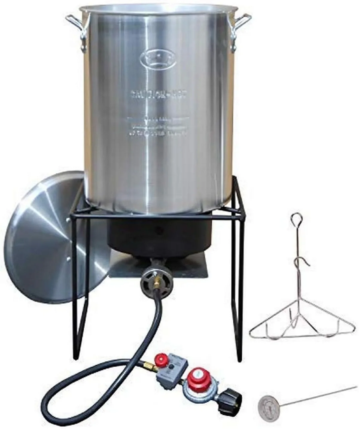 Everdaily Essentials 29-Qt Aluminum Turkey Fryer Propane Deep Fryer for Outdoor Cooking Ref. 1763
