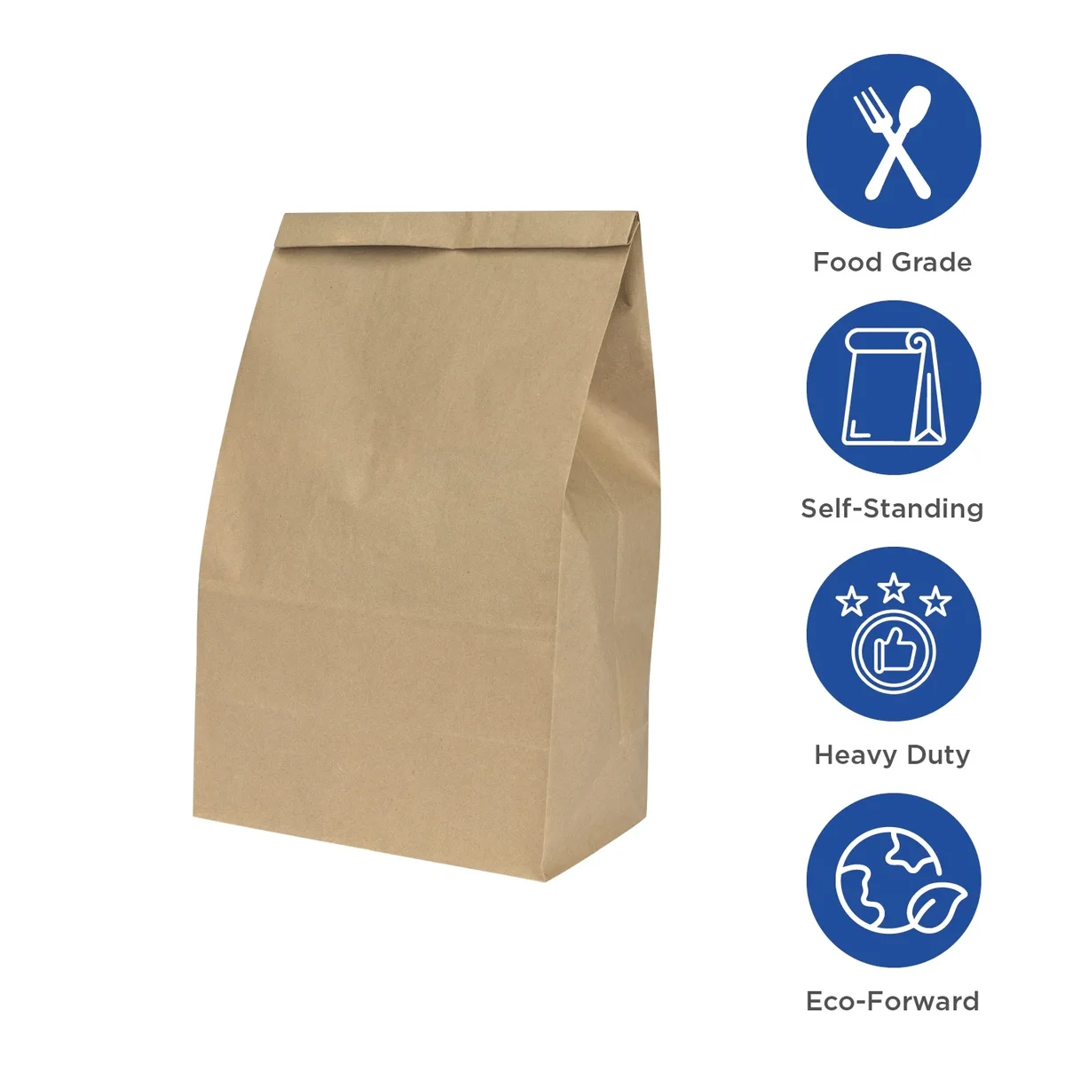 Karat Brown Paper Bags, 8 lb, 1,000 ct – Kraft Grocery, Lunch, and Takeout Bags, Bulk Pack 8443