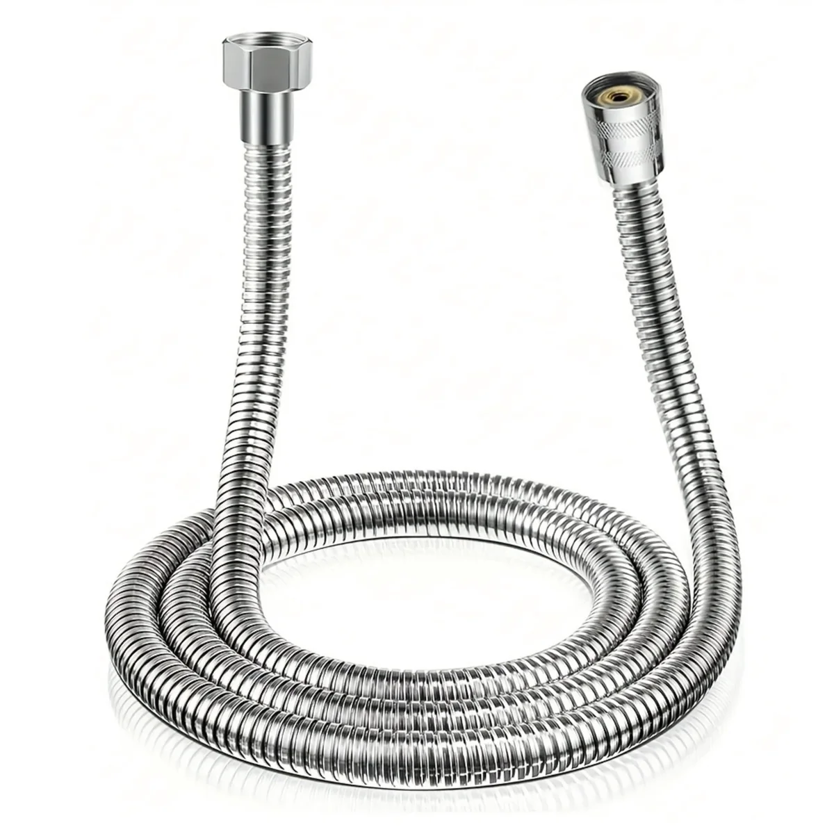 Fylivore 118 Inches Extra Long Shower Hose, Stainless Steel Handheld Shower Head Hose Replacement, RV Shower Hose for Hand Held Shower, Chrome Wa 7260