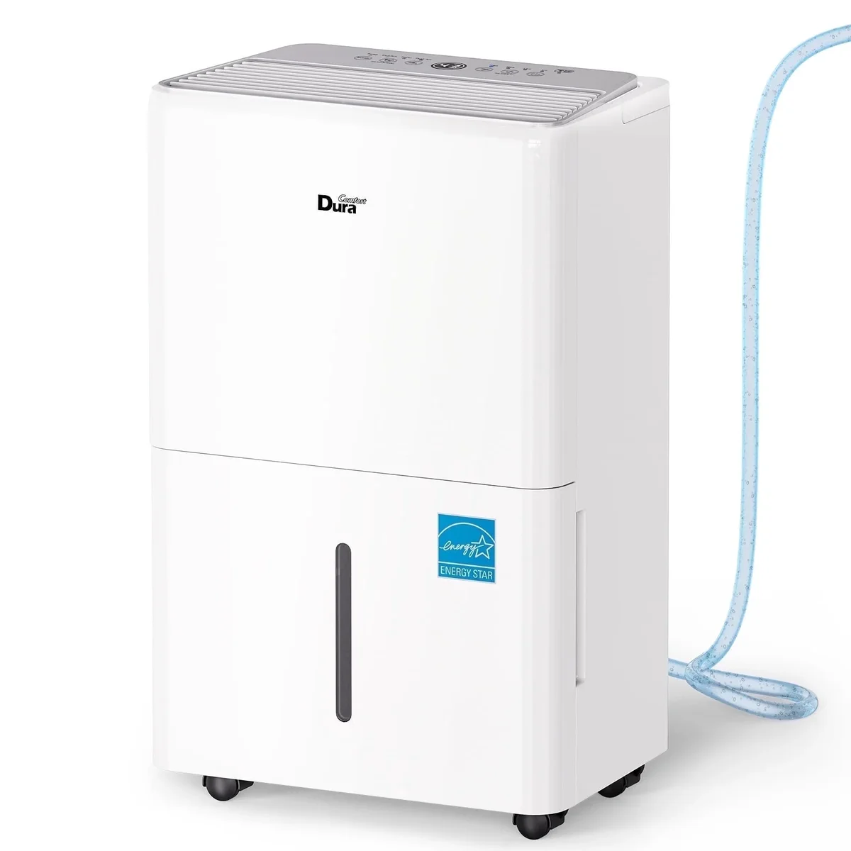 DuraComfort Dehumidifier for Basement with Drain Hose, Energy Star Max 115 Pints/Day for 4500 Sq Ft for Large Room, Home, Powerful Humidity Control, Auto-res 7426
