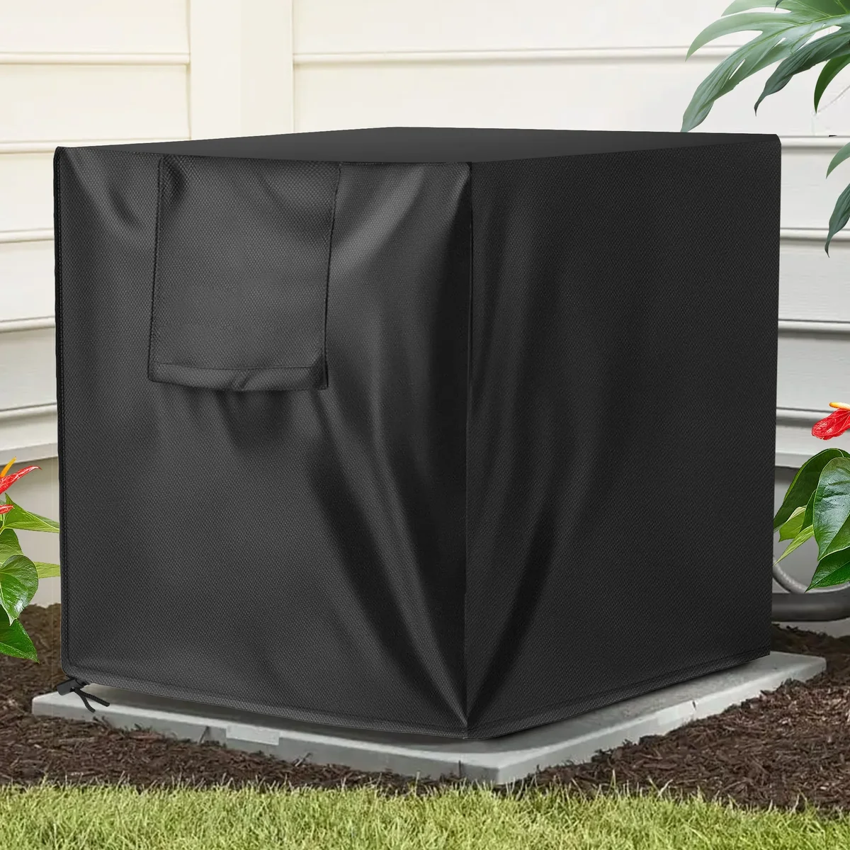 Everdaily Essentials Air Conditioner Cover for Outside Units, Heavy Duty Waterproof AC Covers Fits up to 24x24x30" 1138