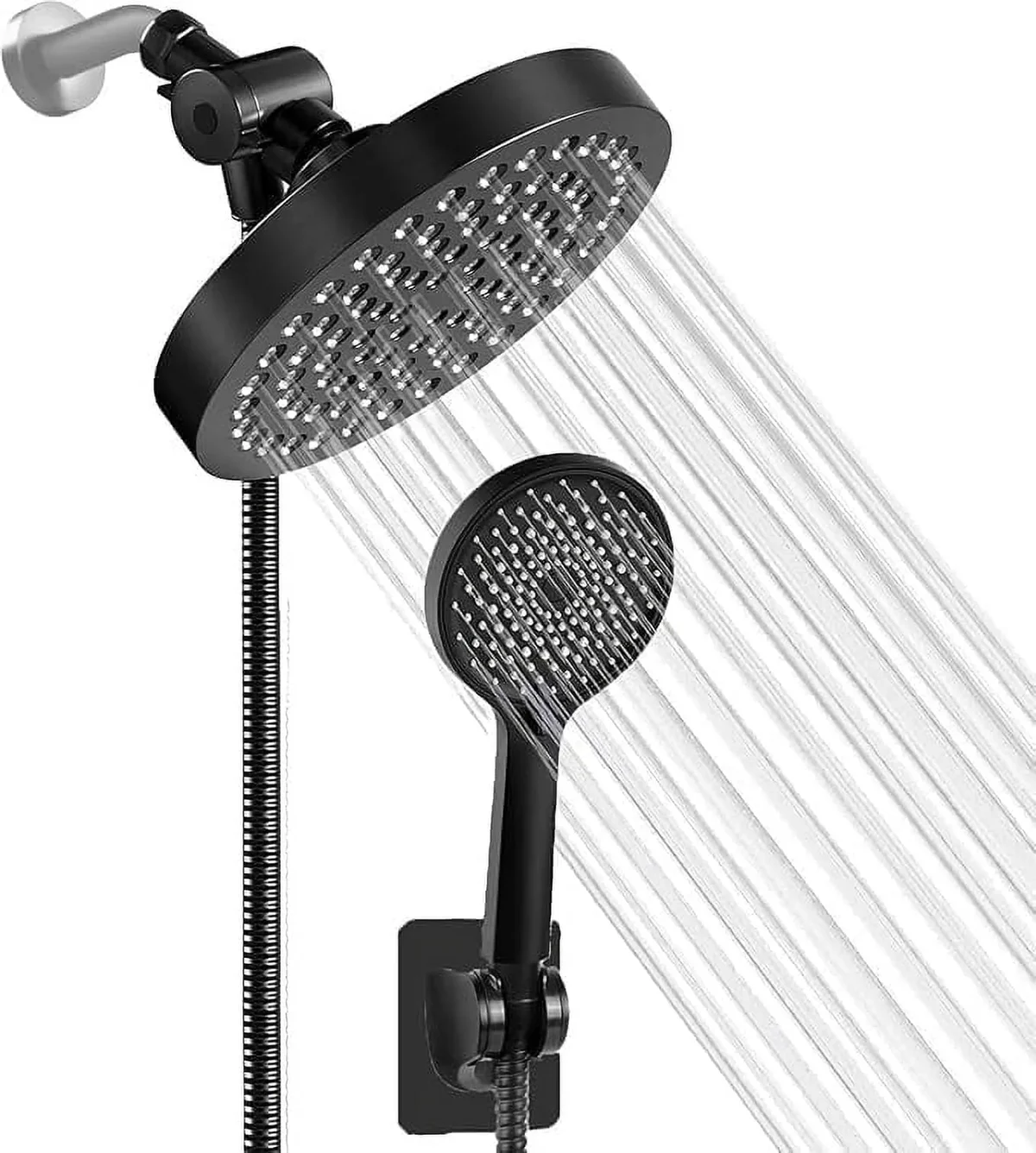 DnxnIaIfy Shower Head, High Pressure Rain ShowerHead, Handheld ShowerHeads Combo with 60" Hose for bathroom 6896