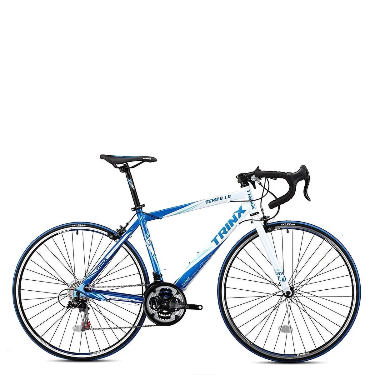 Trinx TEMPO1.0 700C Road Bike 21 Speed Racing Bicycle Blue White 53cm. 7062