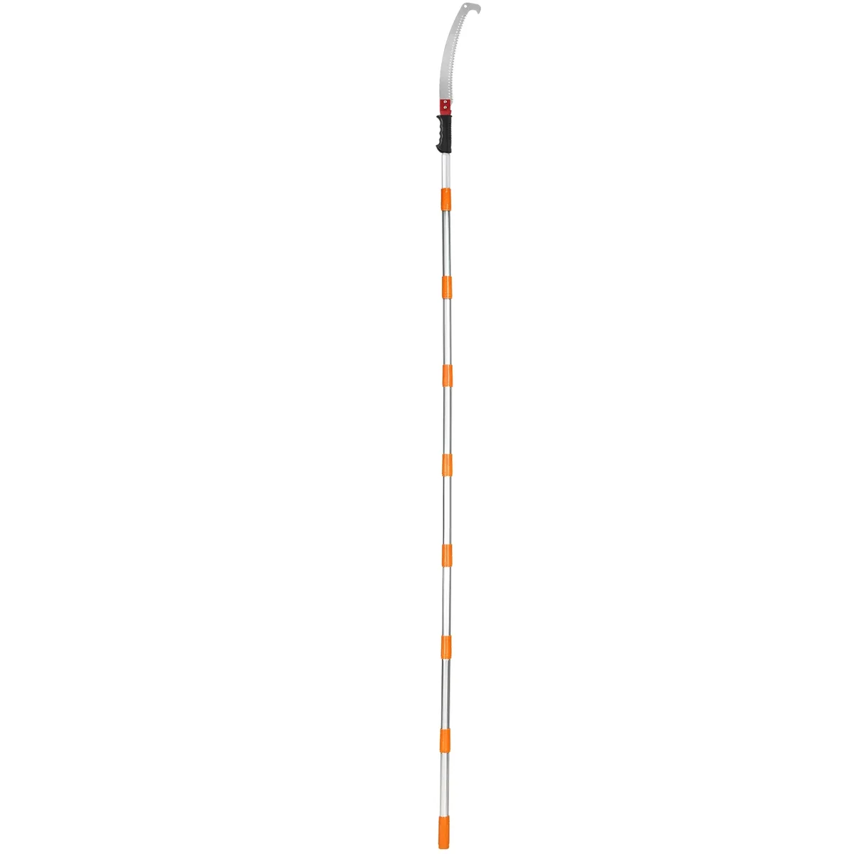 KFFKFF Manual Pole Saw Extendable Tree Pruner 4.6-9.8 ft Aluminum Alloy Pole 5018