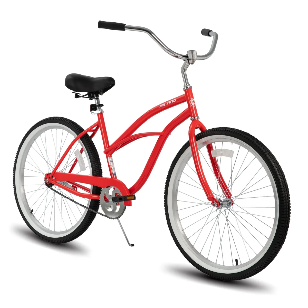 Hiland 26 inch Women's Men’s Beach Cruiser Bike Bicycle Red Black Blue 2197