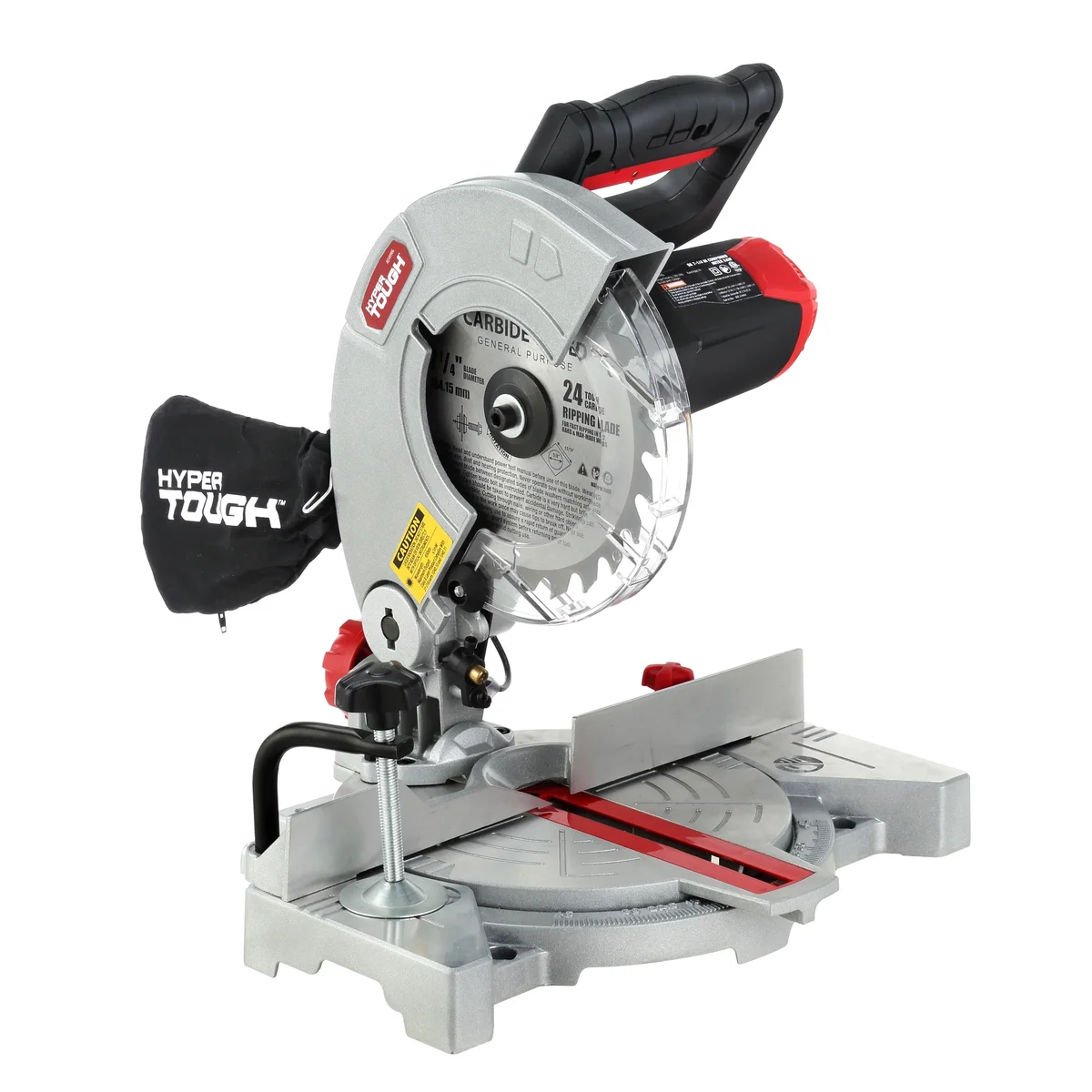 Hyper Tough 9 Amp 7-1/4 inch Corded Compound Miter Saw with Laser Guide, New Condition 5200