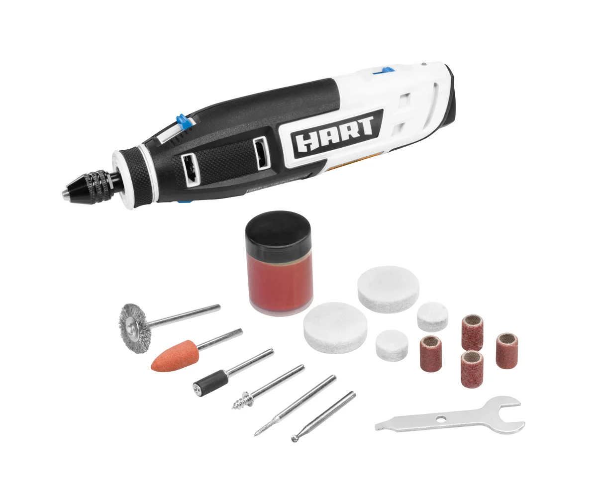 HART Battery Powered 4 Volt Rotary Tool Kit with Accessories 6428