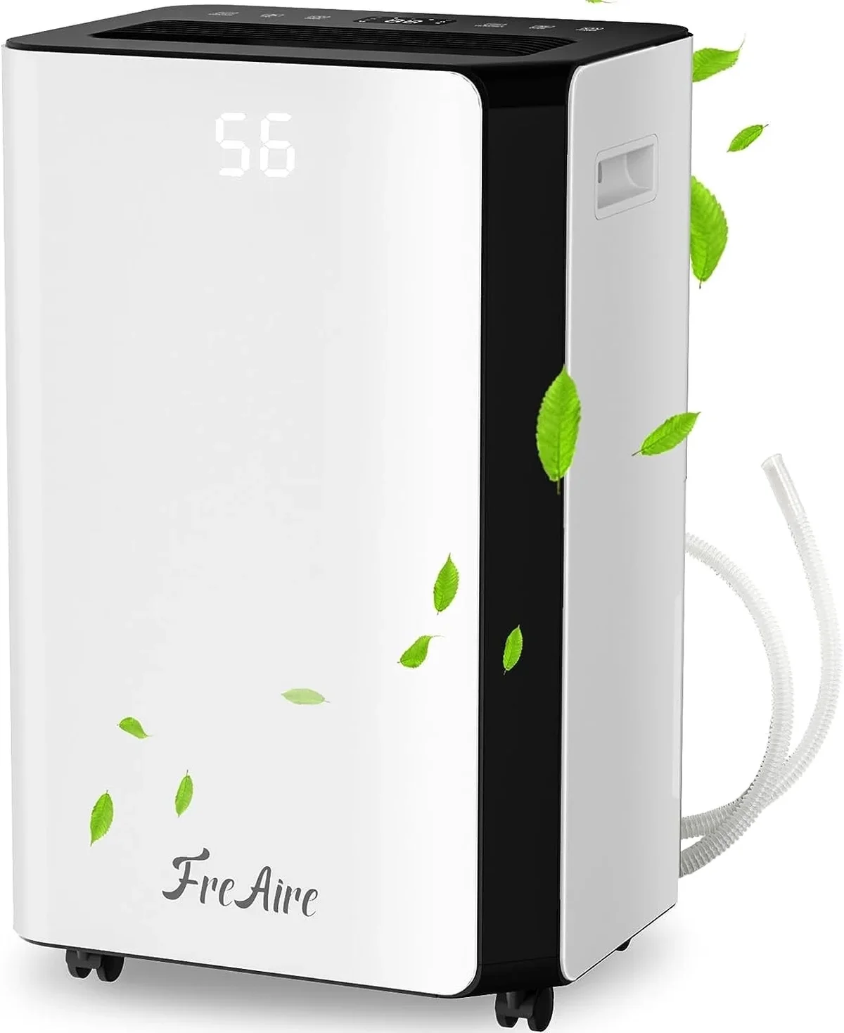 Aeitto 50 pt 4500 sq ft Dehumidifier in White - Auto Manual Drain, 3 Operation Modes, 24 Hour Timer 3111