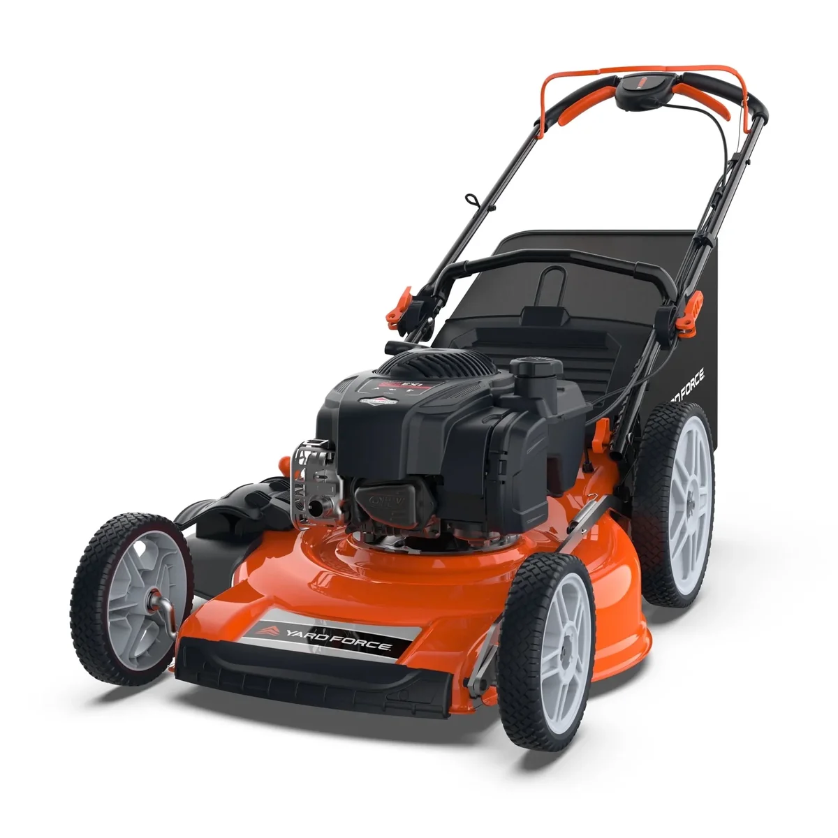 Yard Force 21” 150cc Gas Powered Self-Propelled RWD Lawn Mower with Variable Speed and Vertical Storage 5949