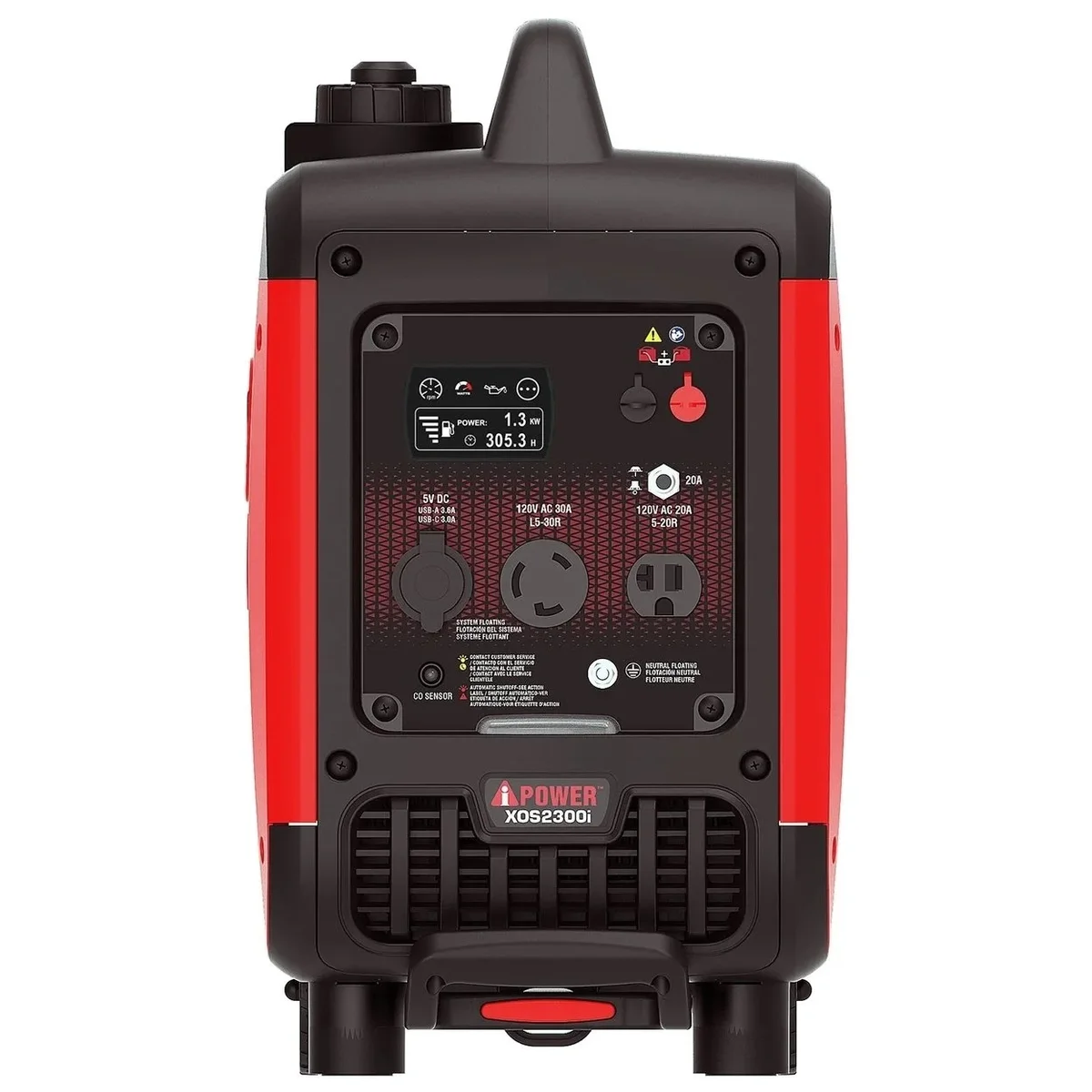 A-iPower 2300 Watt Portable Generator Inverter With Portability Kit and CO Sensor 8357