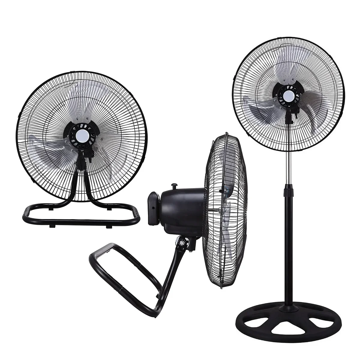 Brentwood Kool Zone 18 in. Industrial 3-In-1 Fan Set Black (F-1831B) 93595708M 6478