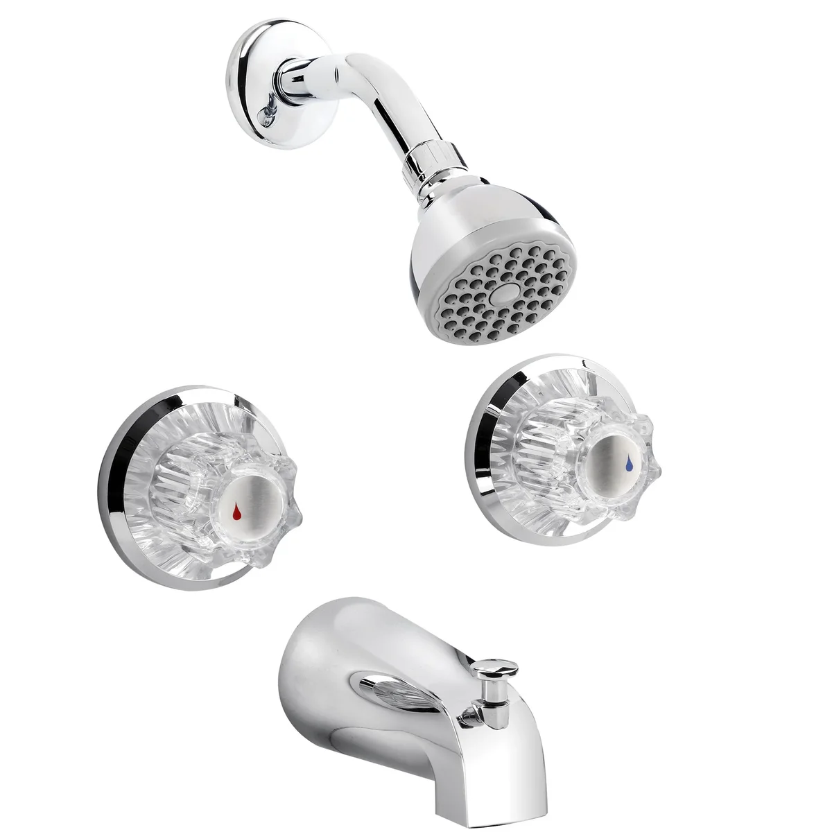 Belanger by Keeney 2-Handle Tub / Shower Complete Faucet Set with Swivel Showerhead, Polished Chrome 3981