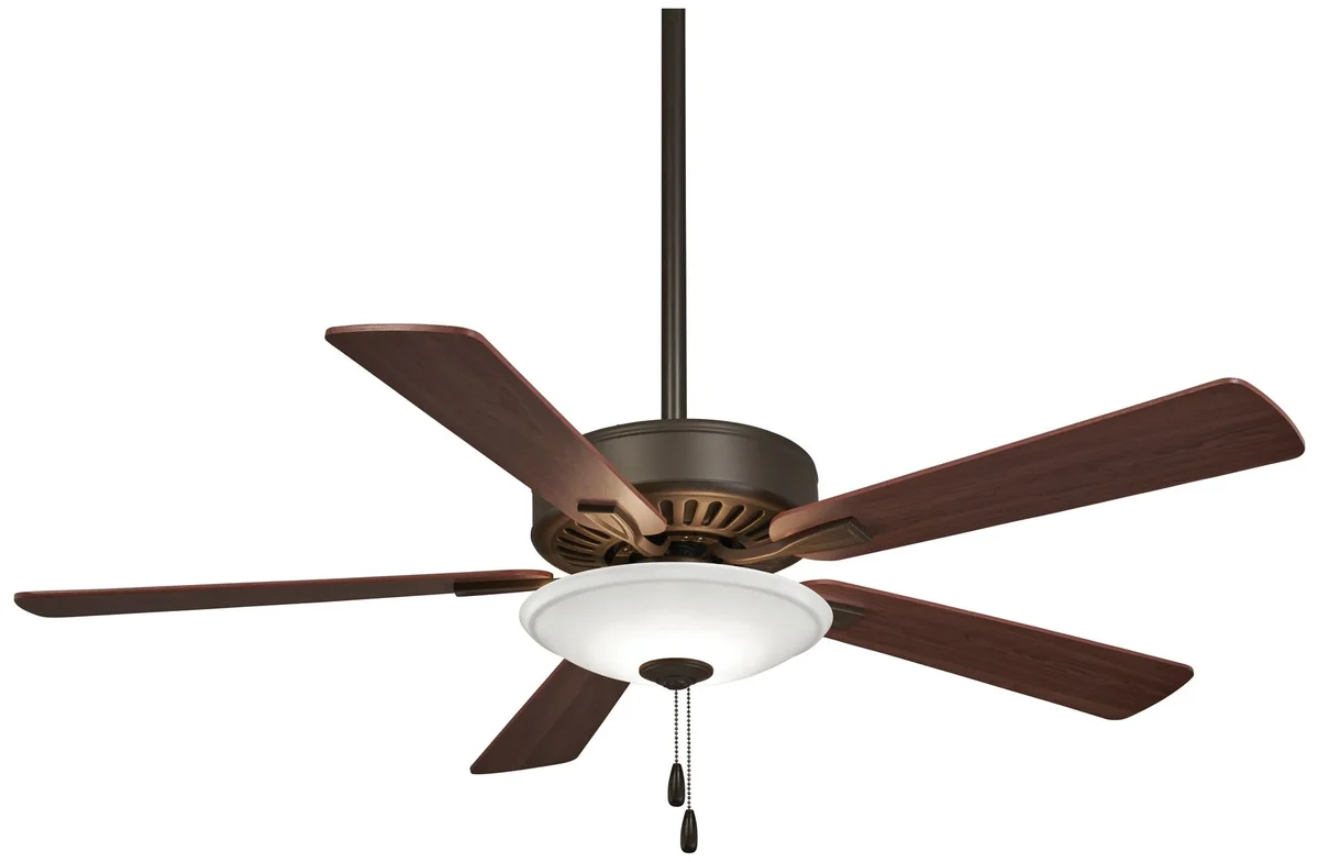 Minka-Aire 52" Minka Aire Contractor Oil-Rubbed Bronze LED Pull-Chain Ceiling Fan 1523