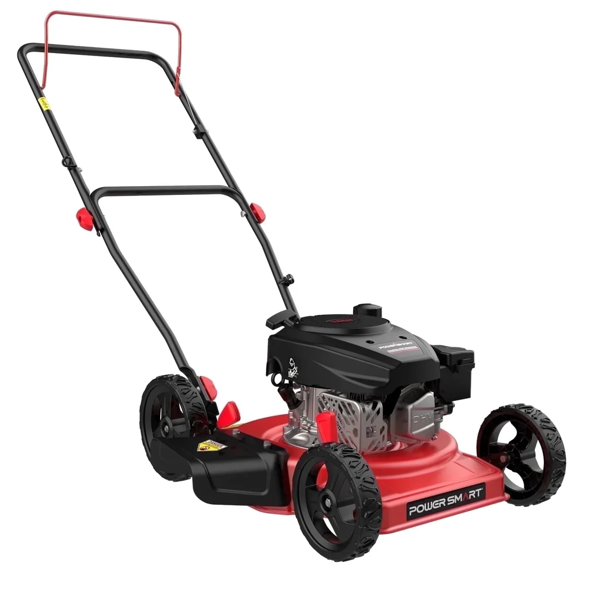 PowerSmart 18" 144CC Gas Lawn Mower, 5-Position Height Adjustment, Metal Deck, Foldable Design, Up to 1/4 Acre 9759